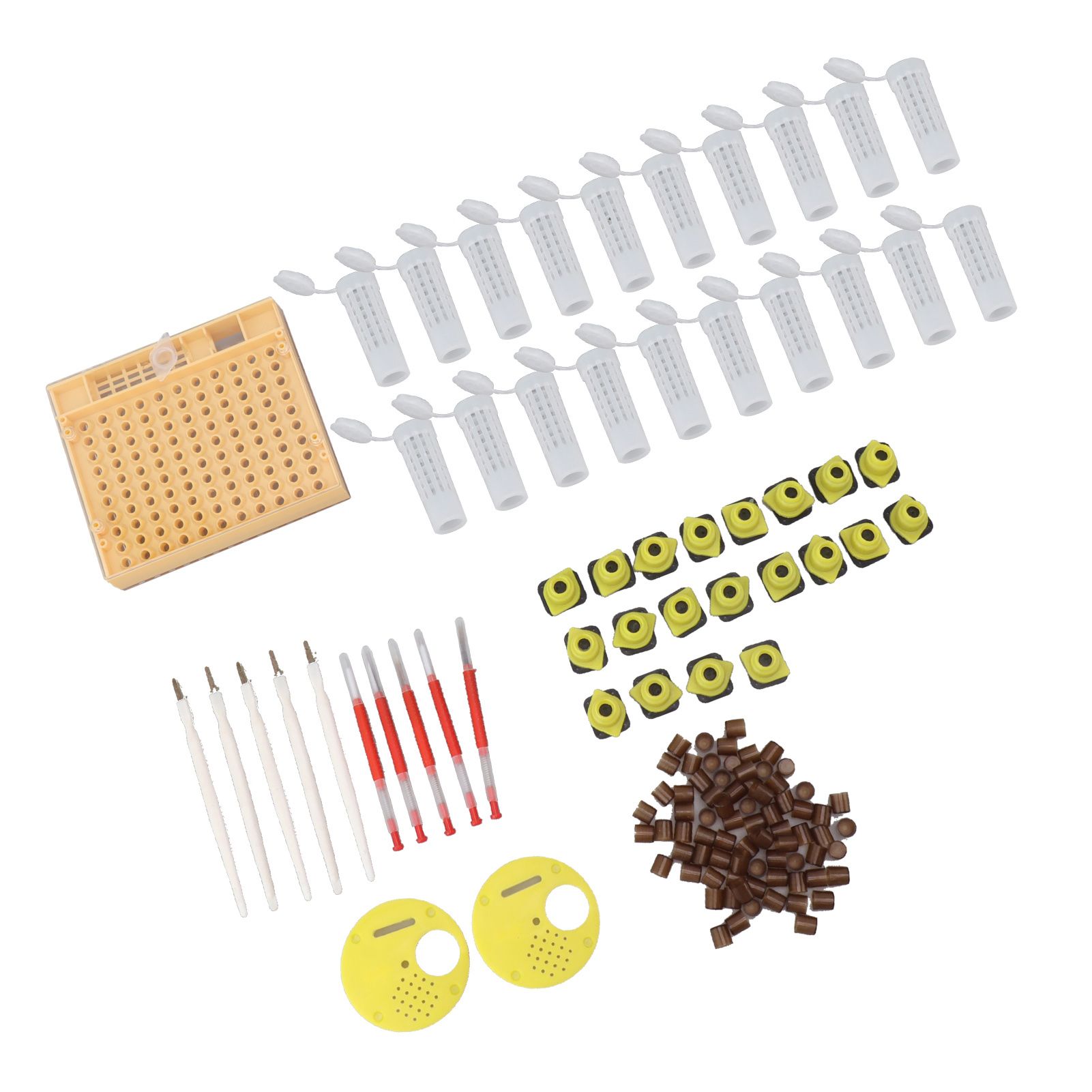 Queen Bee Rearing System Plastic Breeding Cell Cup Kit Beekeeping Grafting Equipments Supplies - Image 4