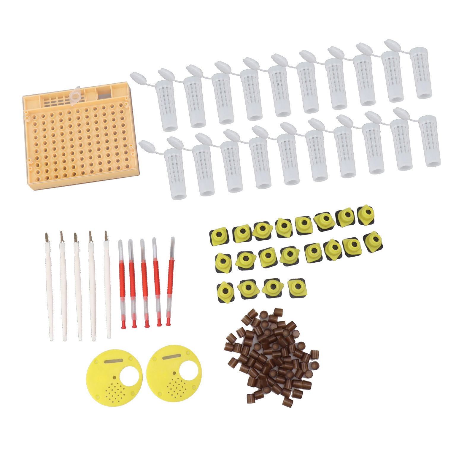 Queen Bee Rearing System Plastic Breeding Cell Cup Kit Beekeeping Grafting Equipments Supplies - Image 5