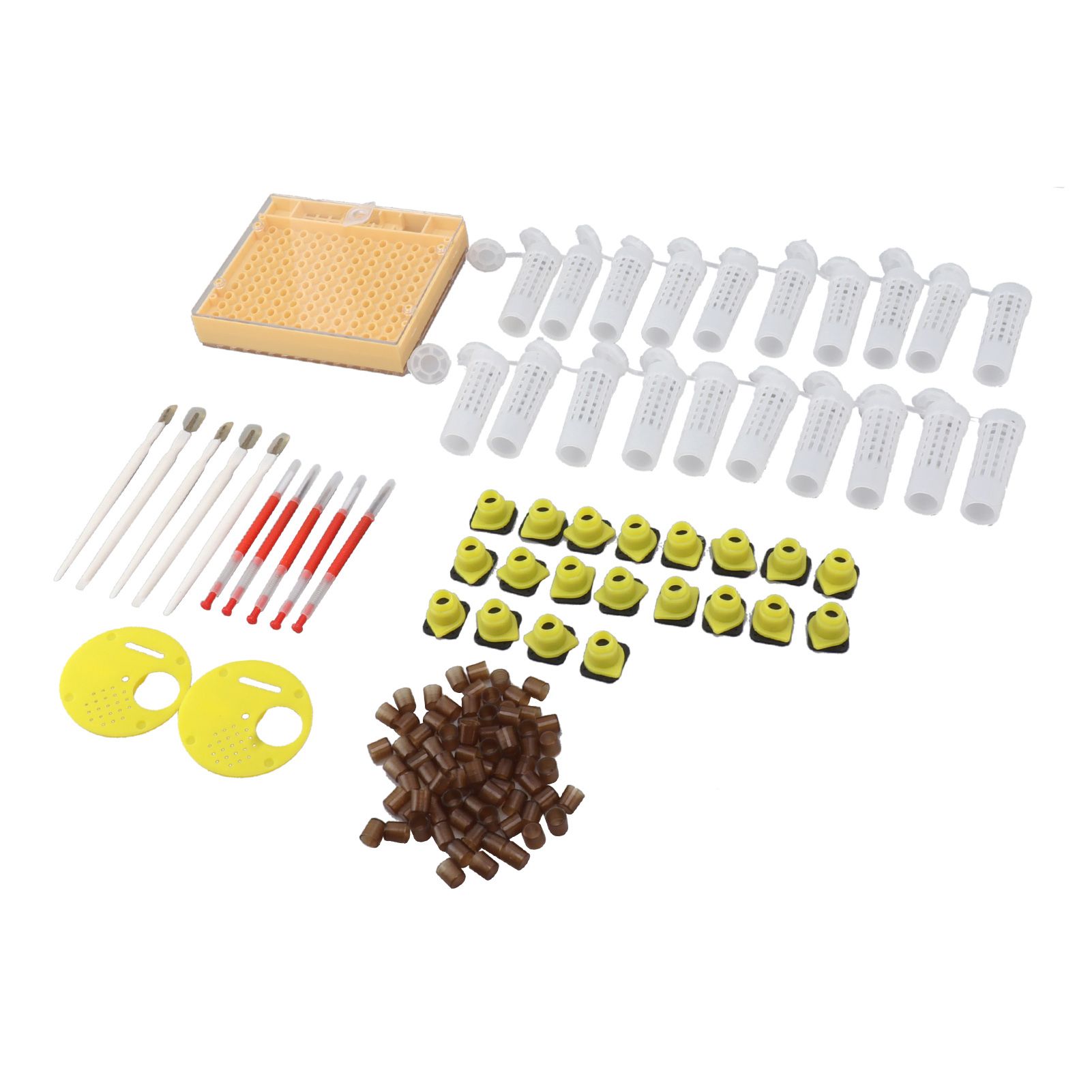Queen Bee Rearing System Plastic Breeding Cell Cup Kit Beekeeping Grafting Equipments Supplies - Image 6