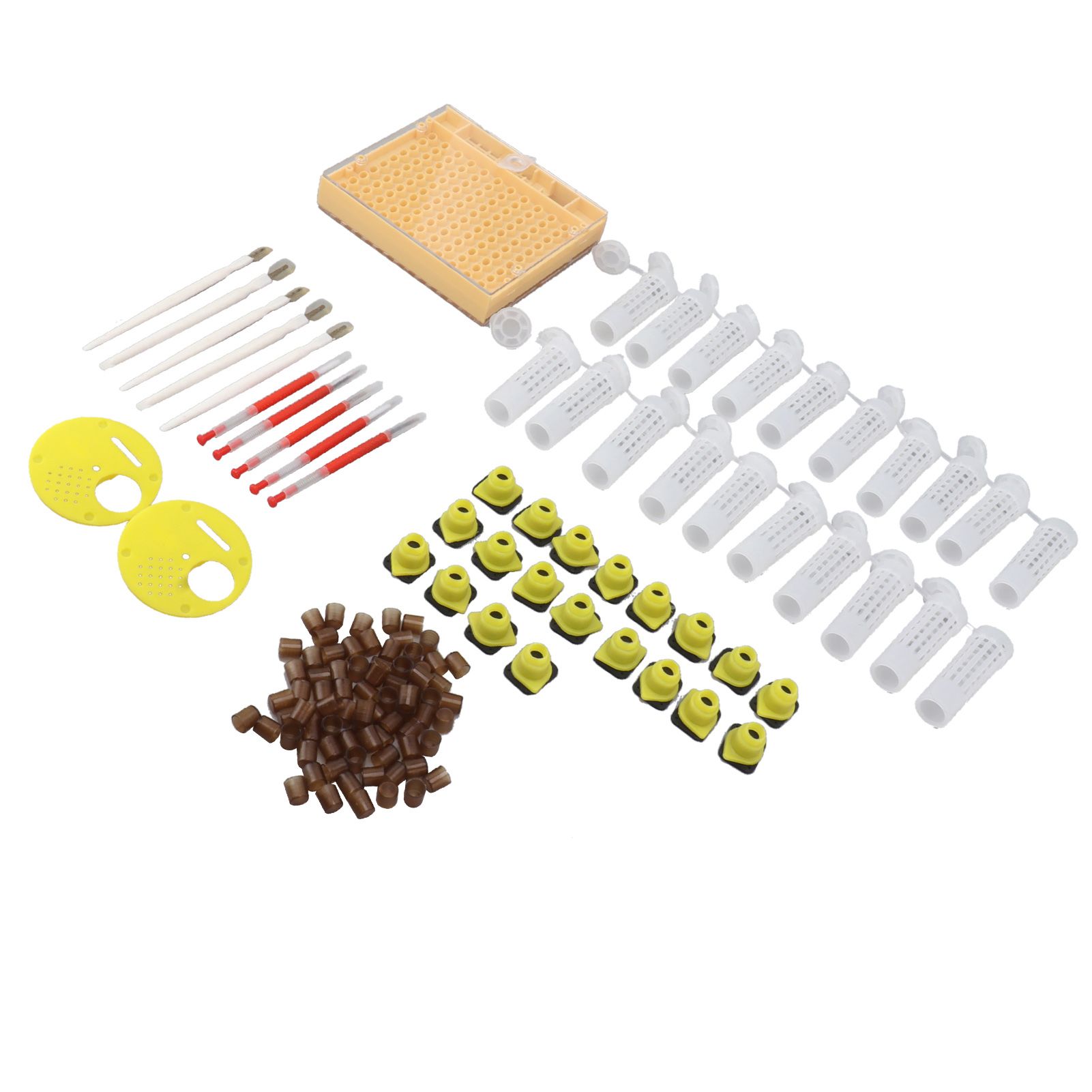 Queen Bee Rearing System Plastic Breeding Cell Cup Kit Beekeeping Grafting Equipments Supplies - Image 7