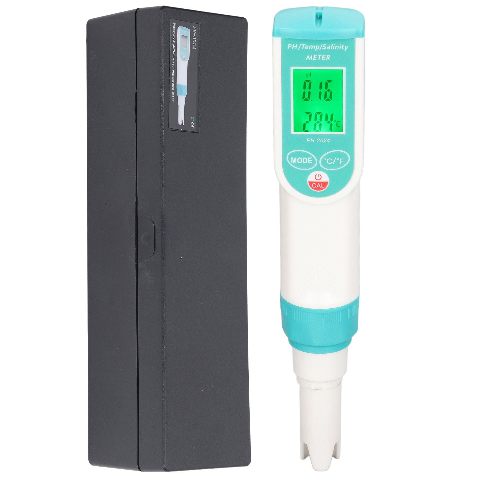 PH Salinity Temperature Tester High Accuracy IP65 Waterproof Portable Digital Water Quality Meter for Home Hotel - Image 1
