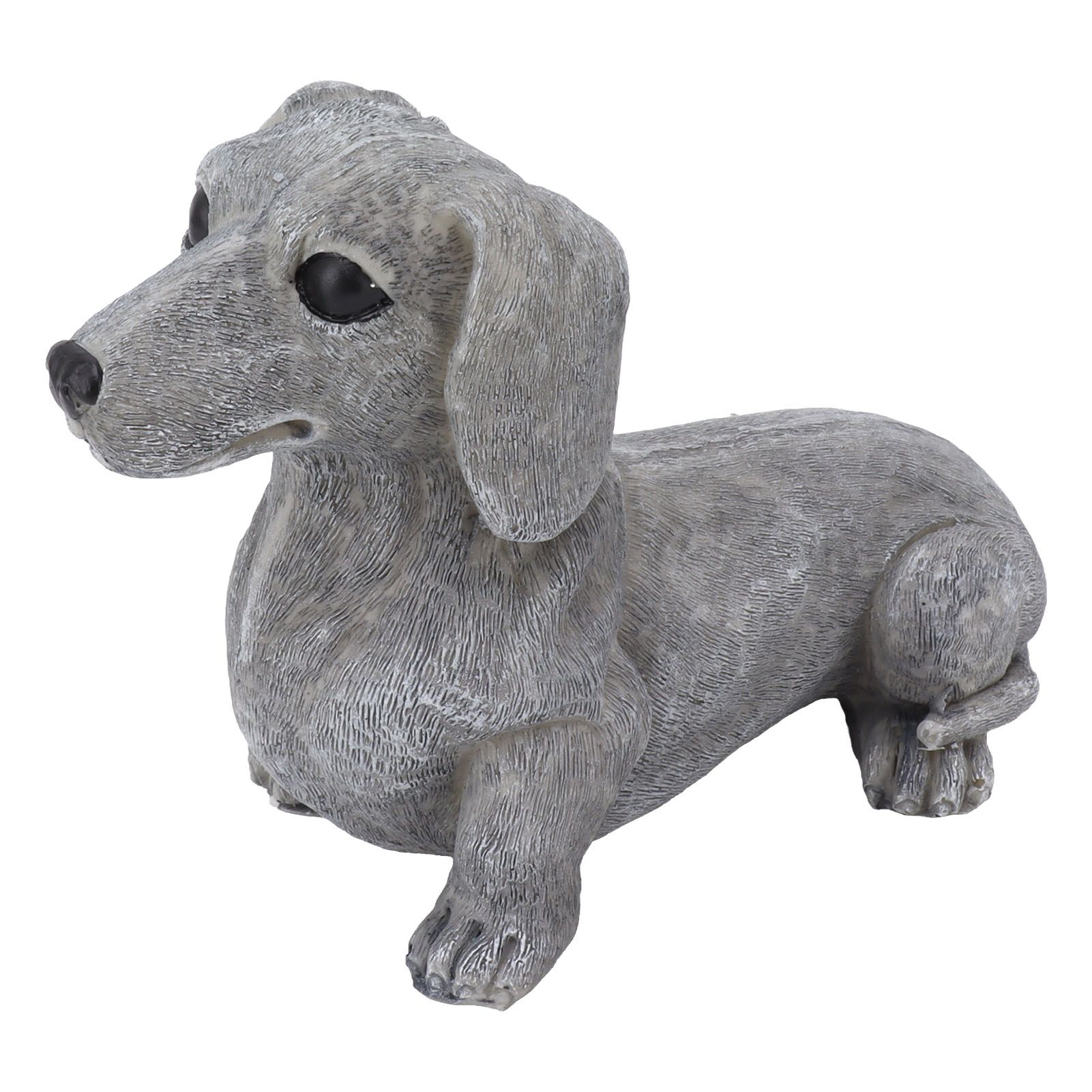 Dog Garden Statues DIY Lifelike Prevent Cracking Resin Dog Statues Home Decor for Courtyard Lawn Dachshund - Image 3