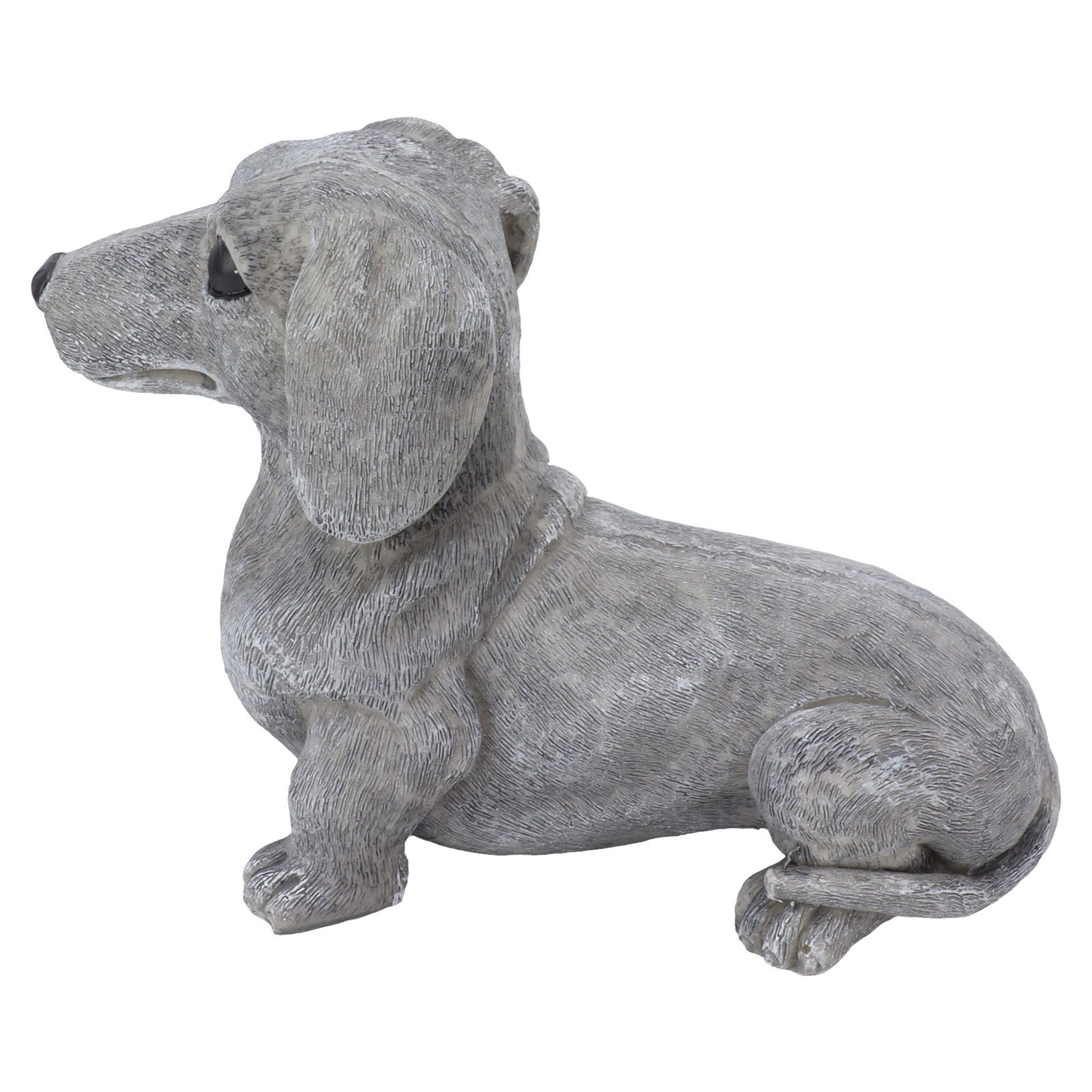 Dog Garden Statues DIY Lifelike Prevent Cracking Resin Dog Statues Home Decor for Courtyard Lawn Dachshund - Image 4