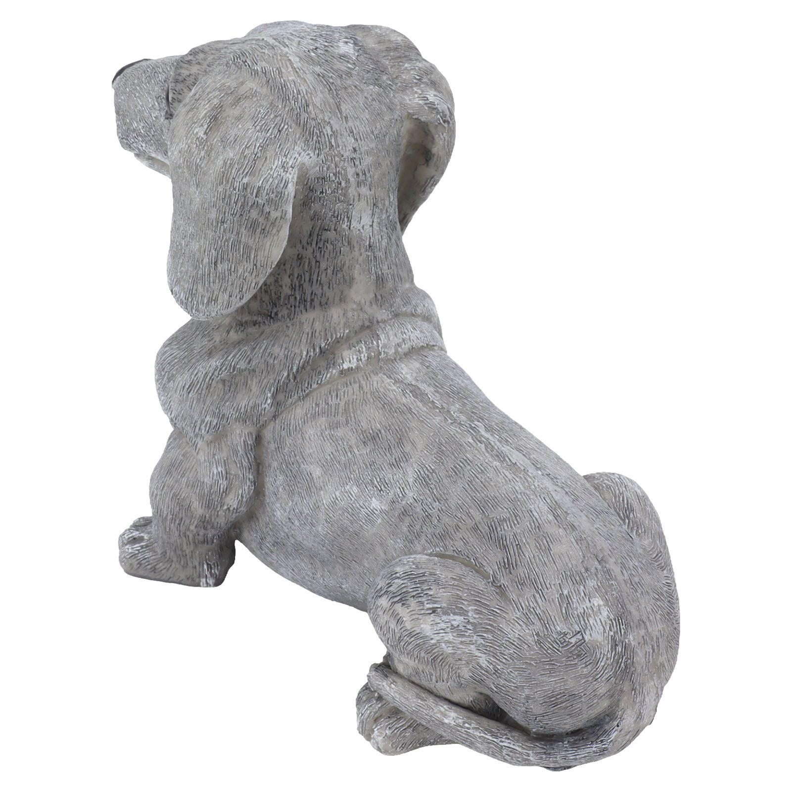 Dog Garden Statues DIY Lifelike Prevent Cracking Resin Dog Statues Home Decor for Courtyard Lawn Dachshund - Image 5