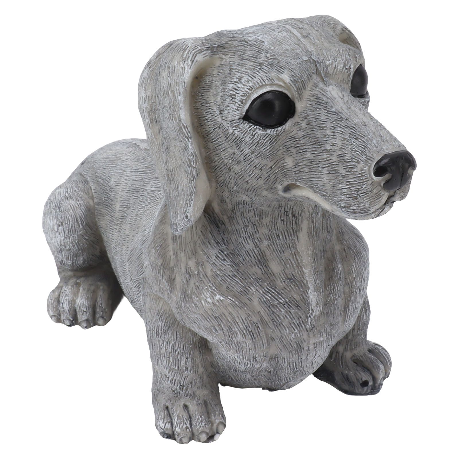Dog Garden Statues DIY Lifelike Prevent Cracking Resin Dog Statues Home Decor for Courtyard Lawn Dachshund - Image 6