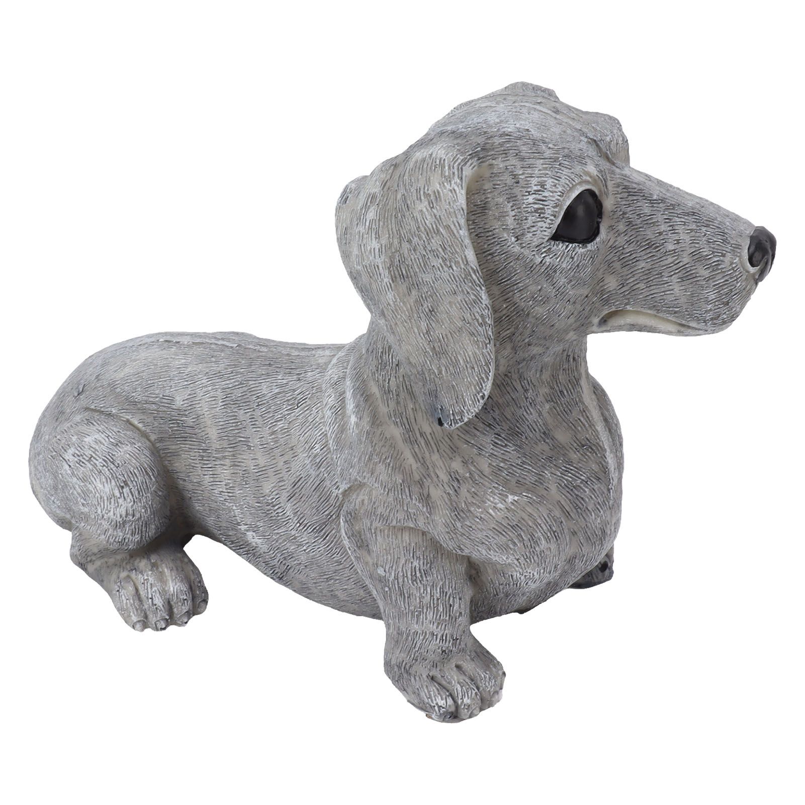 Dog Garden Statues DIY Lifelike Prevent Cracking Resin Dog Statues Home Decor for Courtyard Lawn Dachshund - Image 7