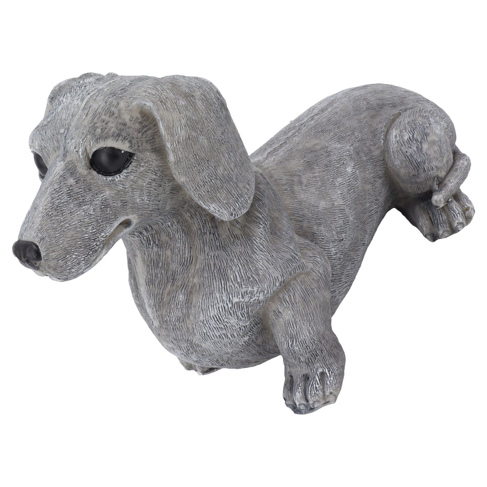 Dog Garden Statues DIY Lifelike Prevent Cracking Resin Dog Statues Home Decor for Courtyard Lawn Dachshund - Image 8
