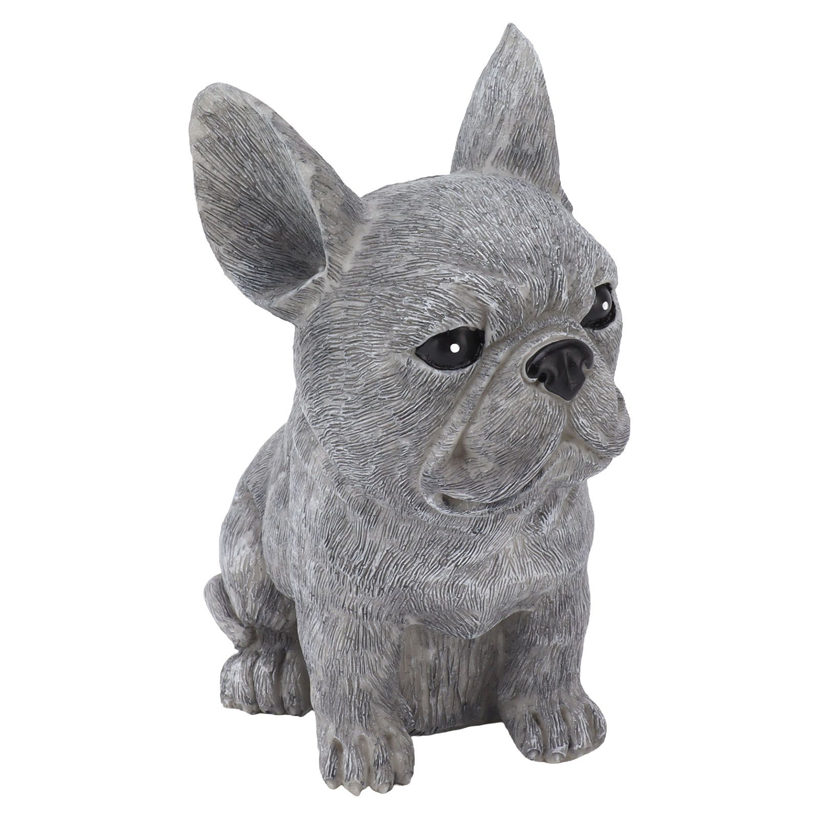 Dog Garden Statues DIY Lifelike Prevent Cracking Resin Dog Statues Home Decor for Courtyard Lawn Sitting Dog - Image 2