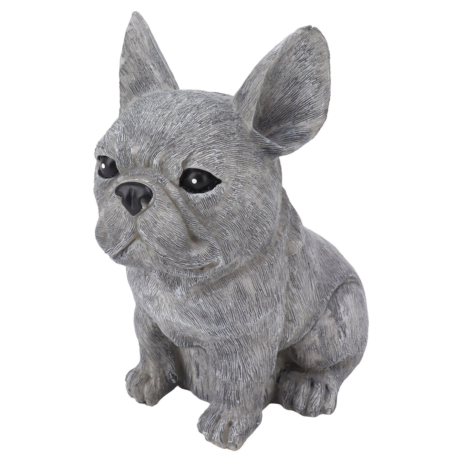 Dog Garden Statues DIY Lifelike Prevent Cracking Resin Dog Statues Home Decor for Courtyard Lawn Sitting Dog - Image 5