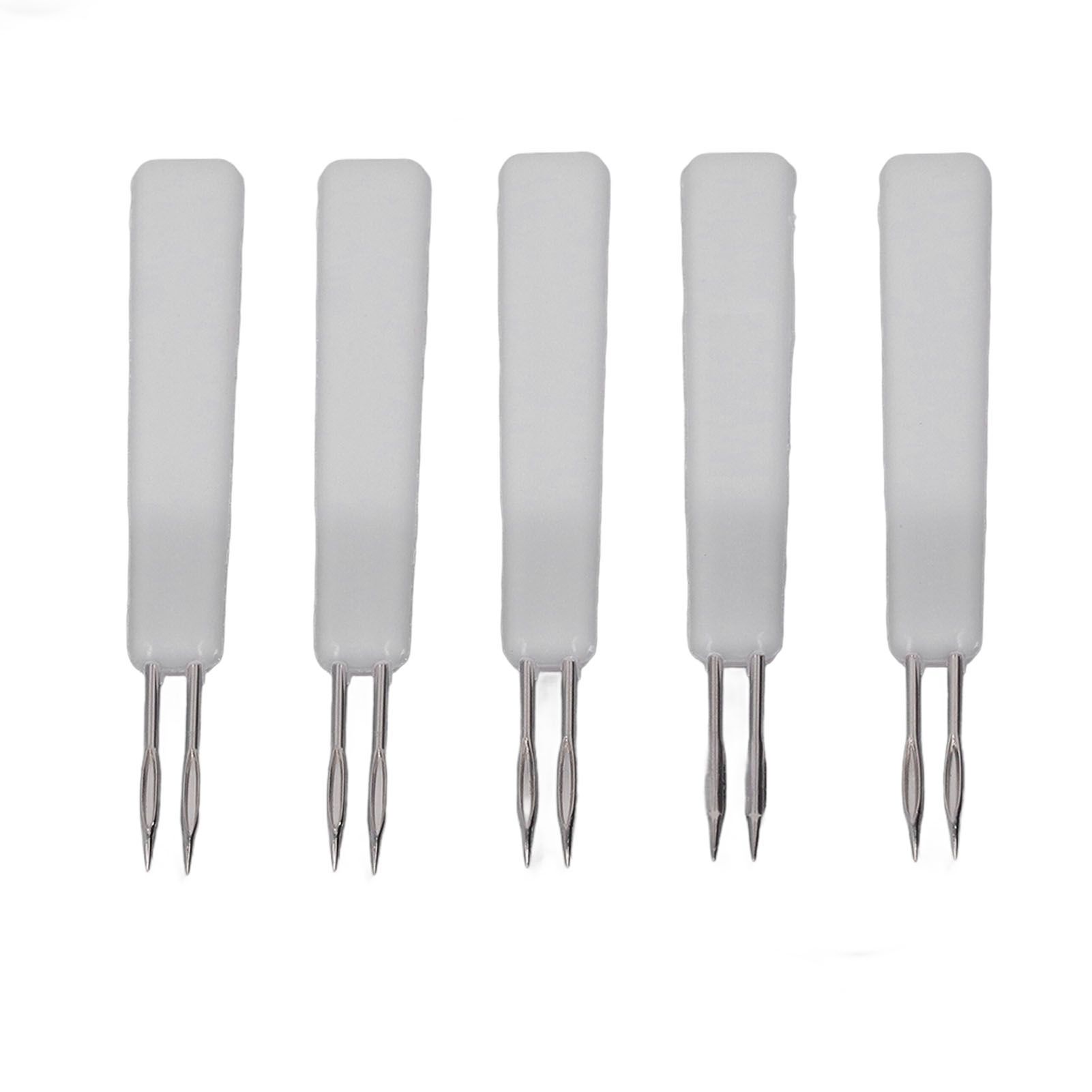 50Pcs Chicken Poultry Double Needle Thorn Pox Needle Chicken Vaccination Needle Poultry Breeding Equipment White - Image 2