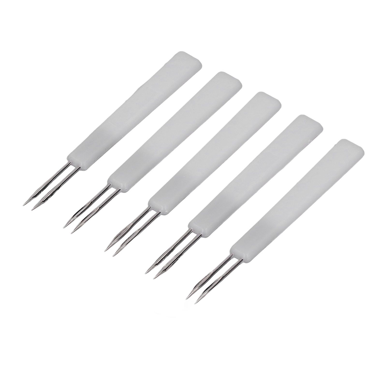 50Pcs Chicken Poultry Double Needle Thorn Pox Needle Chicken Vaccination Needle Poultry Breeding Equipment White - Image 5