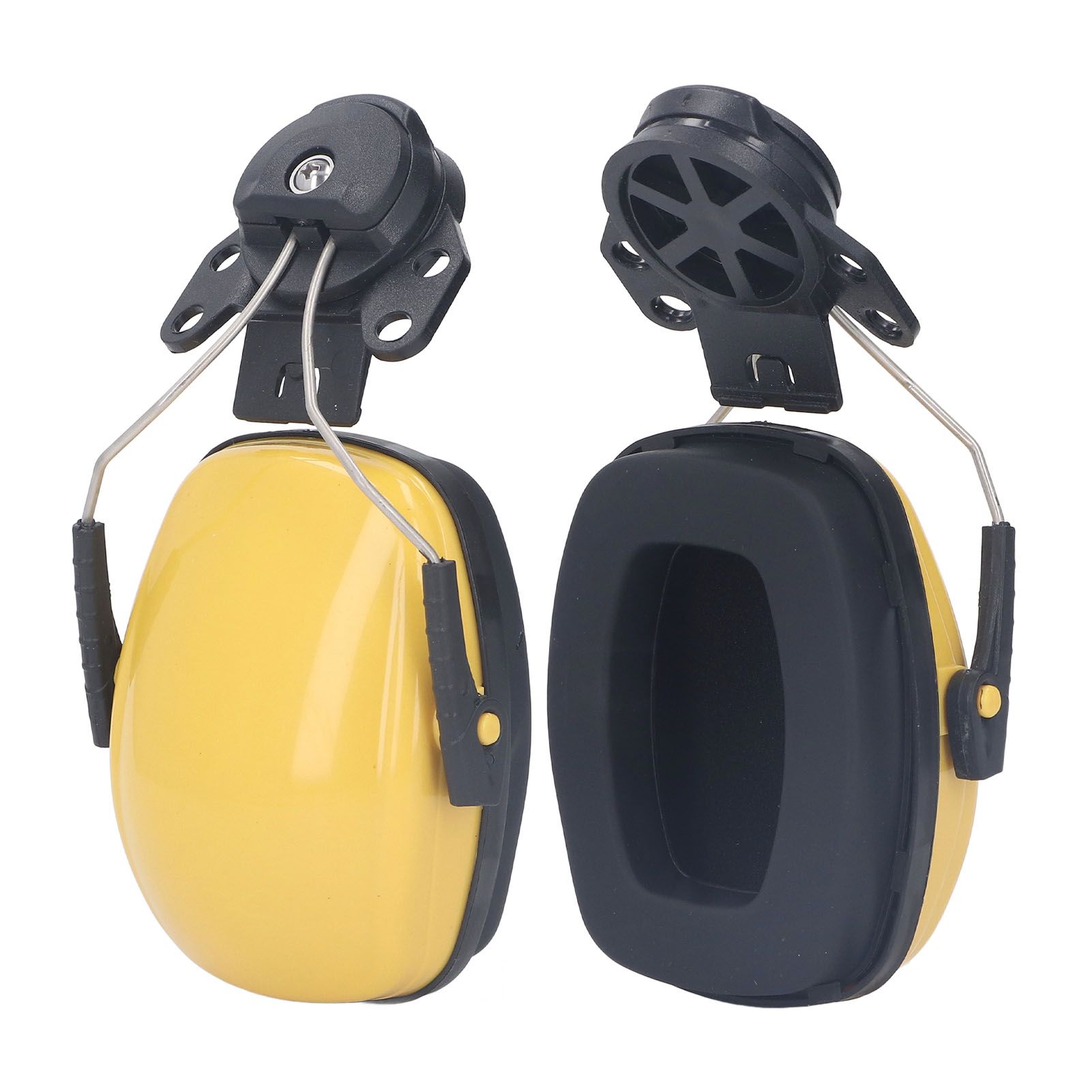 1 Pair Safety Helmet Ear Muff Noise Reduction Helmet Hard Hat Hearing Protection Earmuff for Construction Site - Image 2