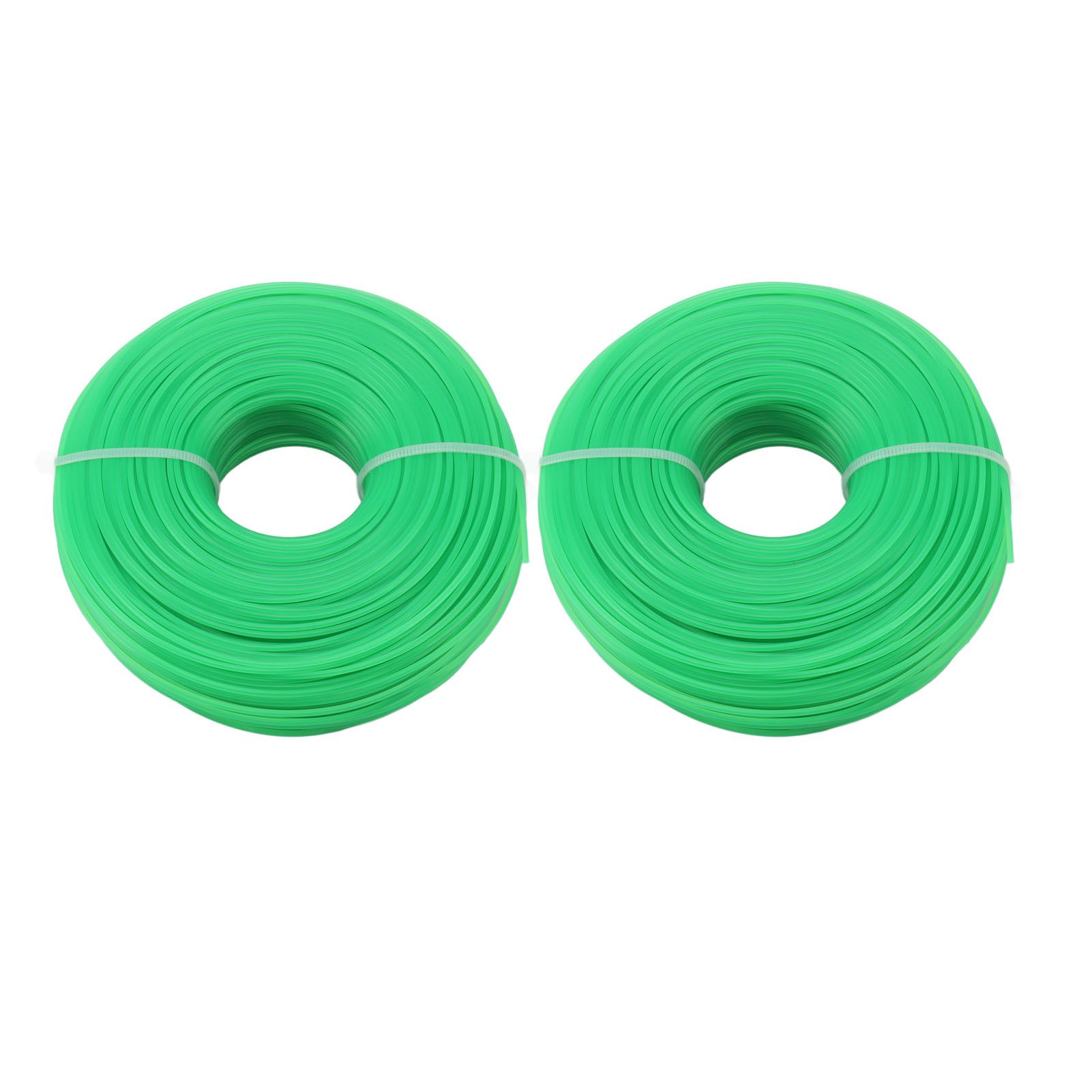 2Pcs Grass Strimmer Line Spool Nylon for Garden Electric Trimmer 100meter 1.6mm Green - Image 1