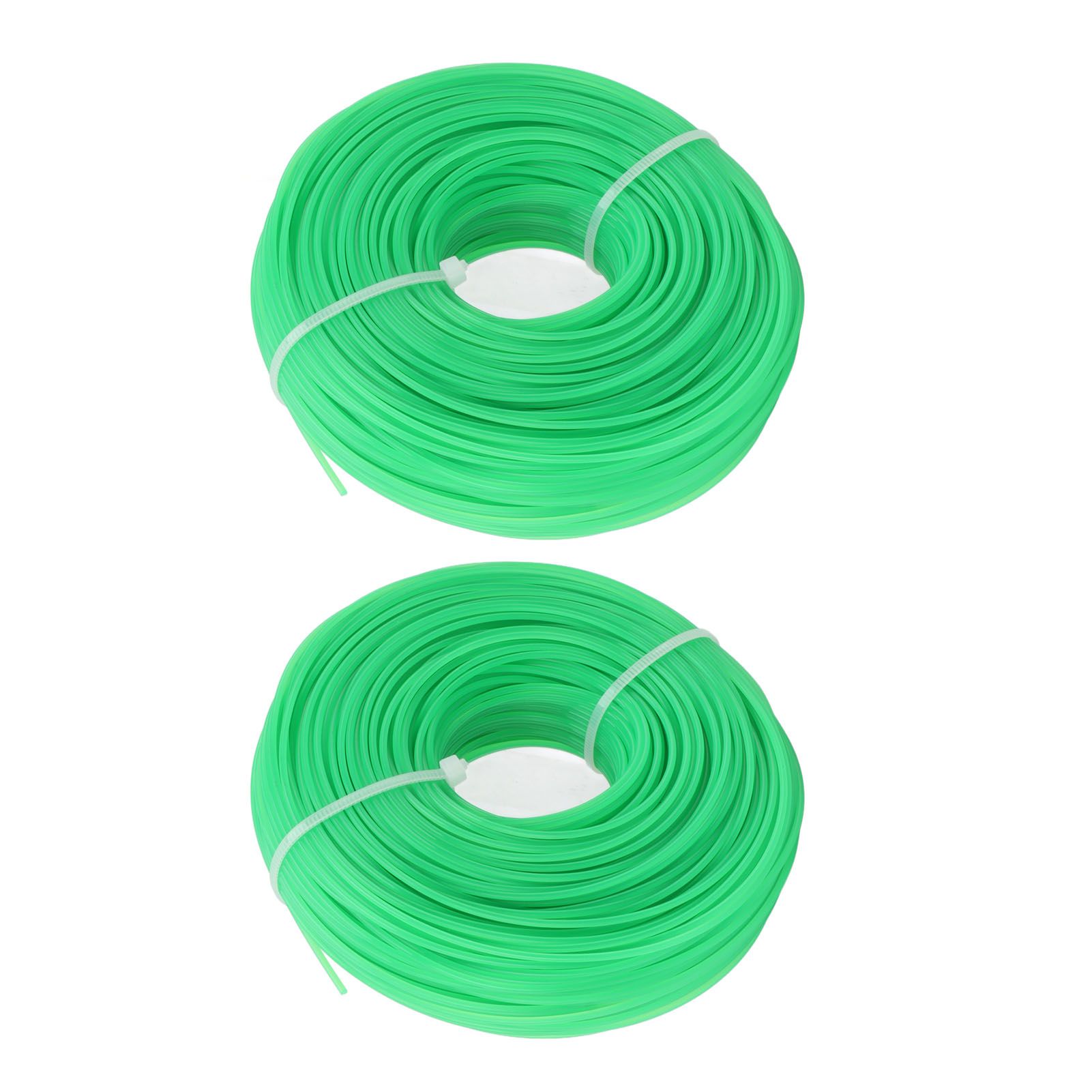 2Pcs Grass Strimmer Line Spool Nylon for Garden Electric Trimmer 100meter 1.6mm Green - Image 2