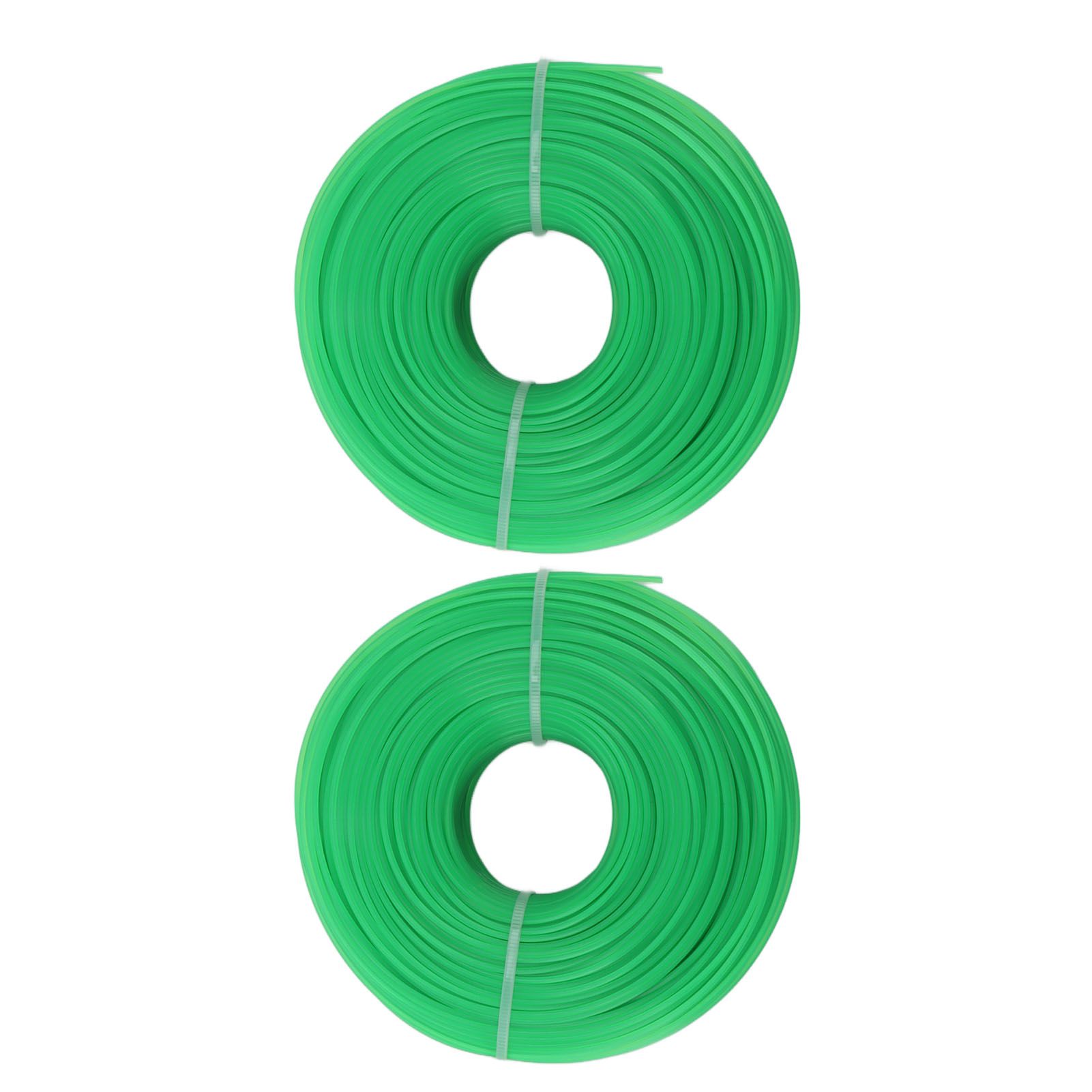 2Pcs Grass Strimmer Line Spool Nylon for Garden Electric Trimmer 100meter 1.6mm Green - Image 6