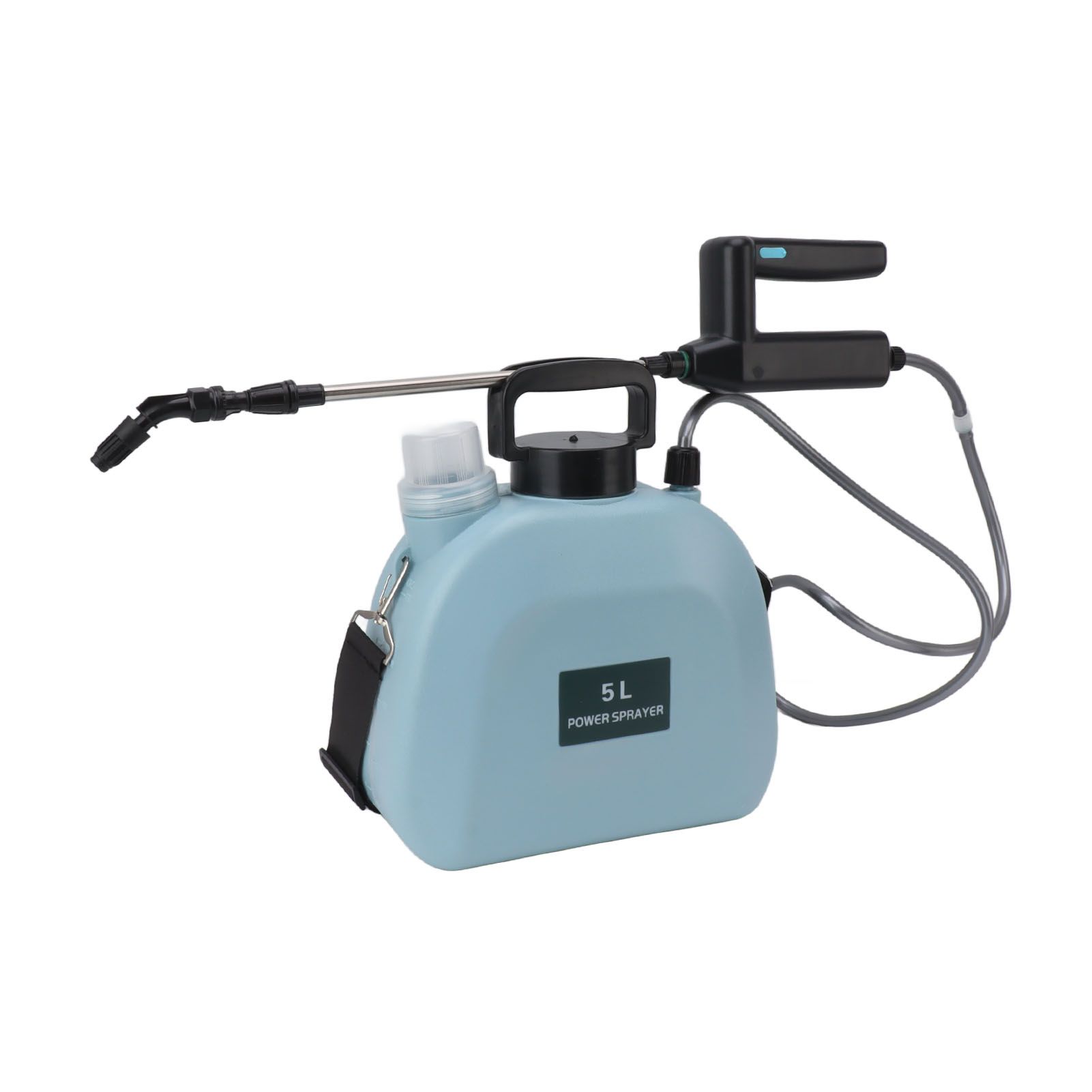 Electric Sprayer Battery Powered Widen Slip Resistant Handle Backpack Weed Sprayer for Plants Flowers Agricultural 5L Blue - Image 3