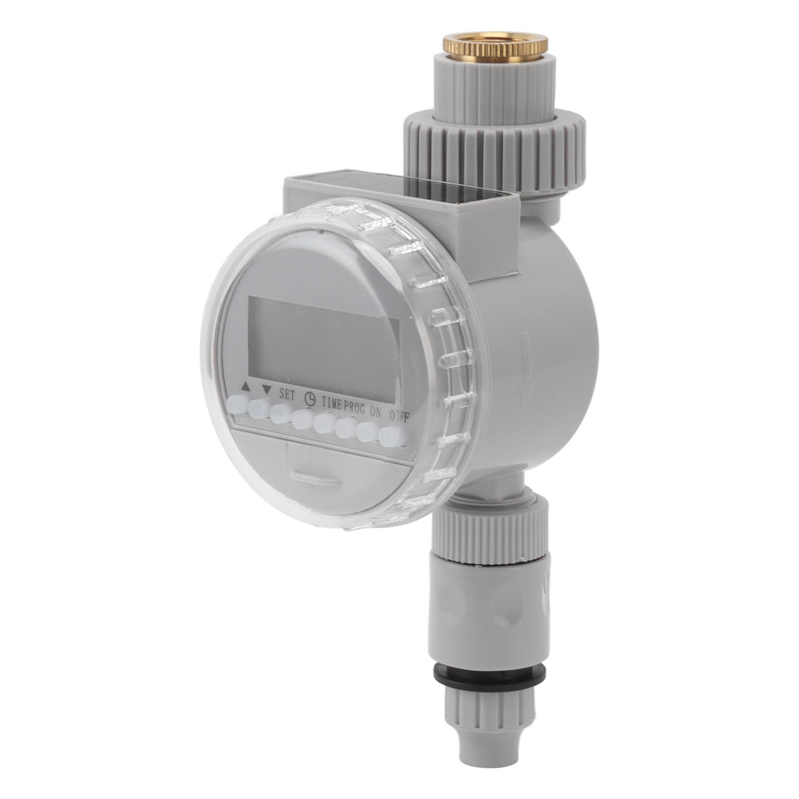Watering Timer Water Controlling Automatic Drip Irrigation Timer for G1/2 G3/4 Threaded Faucet Garden Potted Plants Grey - Image 1