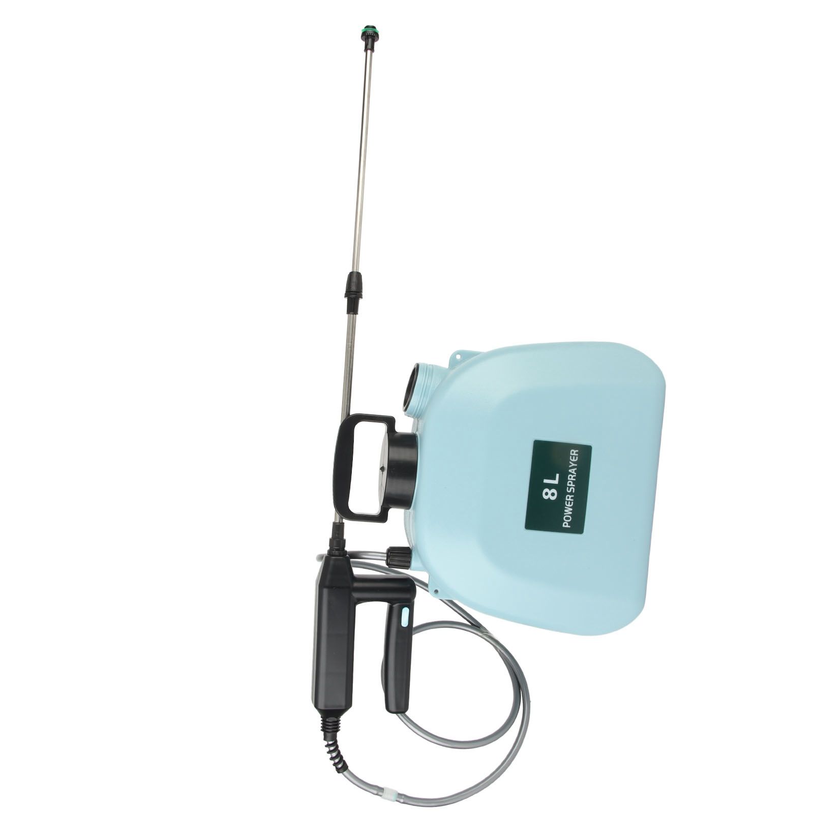 8L Electric Sprayer Slip Resistant Handle 2000mAh Battery Powered Sprayer with Shoulder Strap for Household Blue - Image 2
