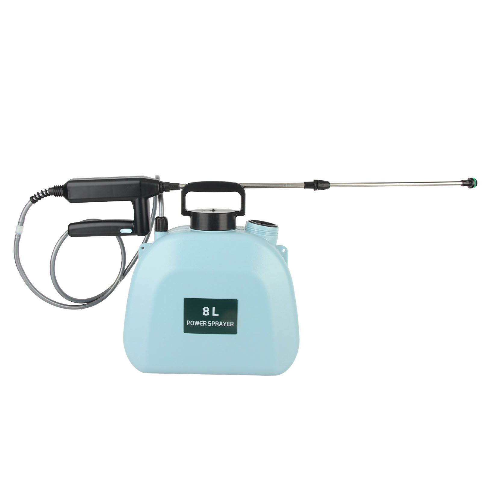 8L Electric Sprayer Slip Resistant Handle 2000mAh Battery Powered Sprayer with Shoulder Strap for Household Blue - Image 7