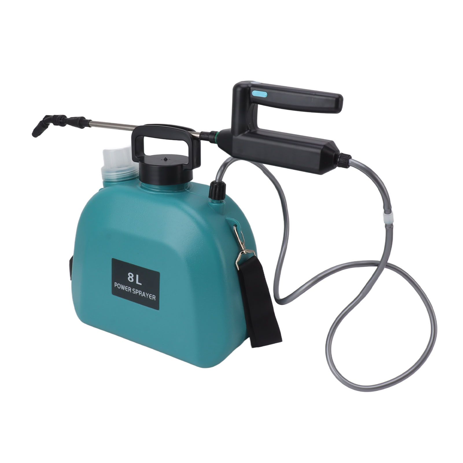 8L Electric Sprayer Slip Resistant Handle 2000mAh Battery Powered Sprayer with Shoulder Strap for Household Green - Image 2