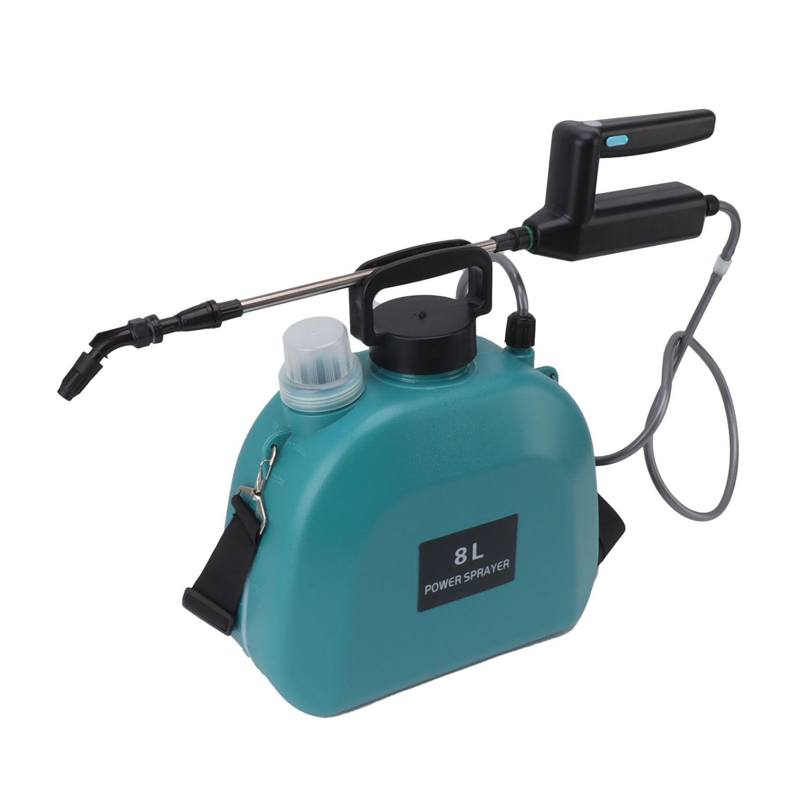 8L Electric Sprayer Slip Resistant Handle 2000mAh Battery Powered Sprayer with Shoulder Strap for Household Green - Image 4