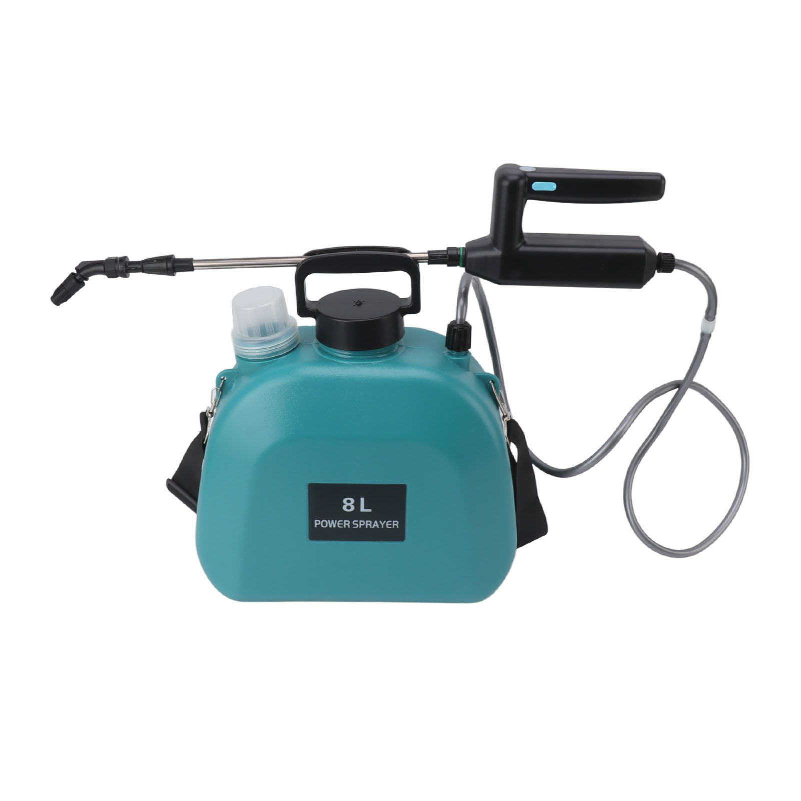 8L Electric Sprayer Slip Resistant Handle 2000mAh Battery Powered Sprayer with Shoulder Strap for Household Green - Image 5