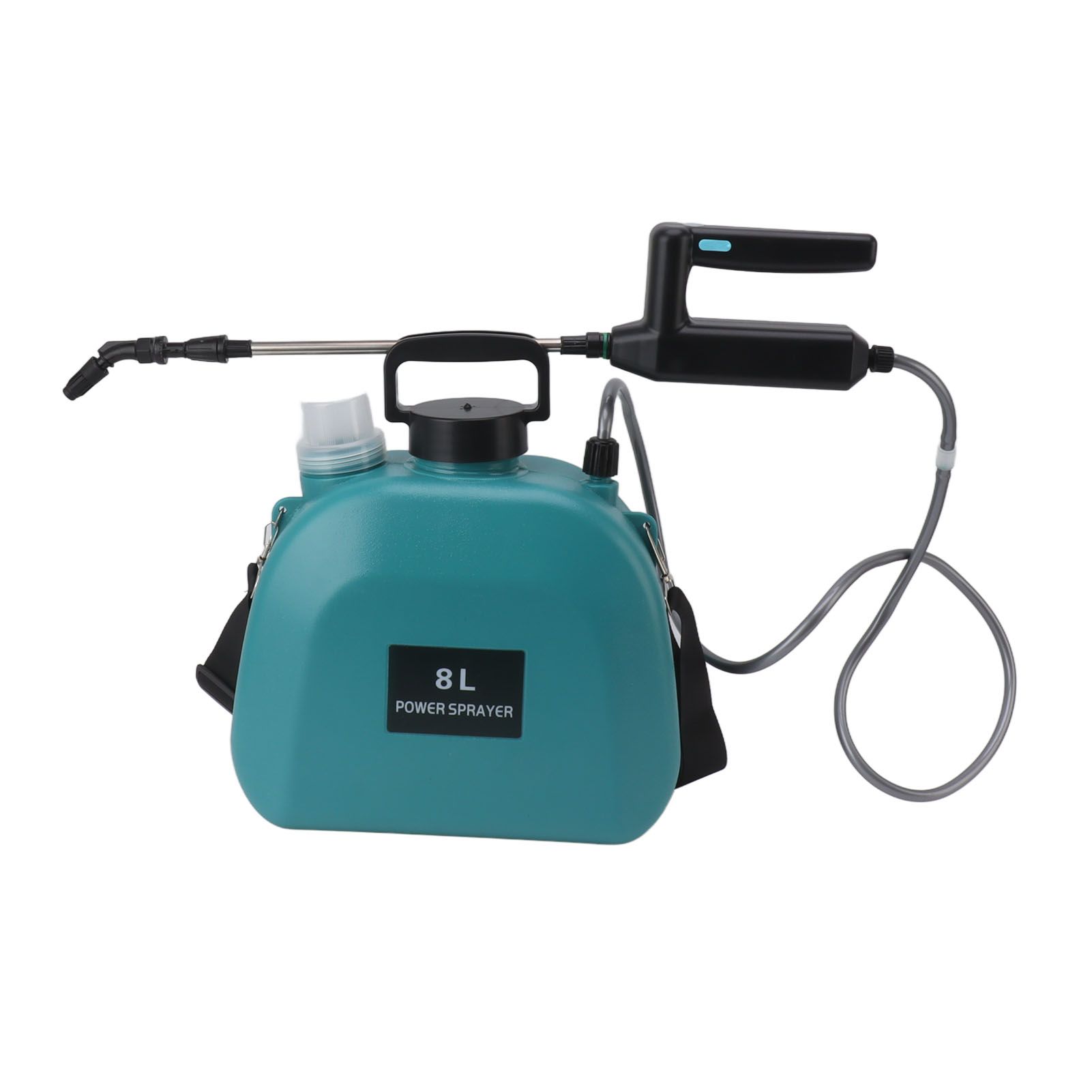 8L Electric Sprayer Slip Resistant Handle 2000mAh Battery Powered Sprayer with Shoulder Strap for Household Green - Image 6