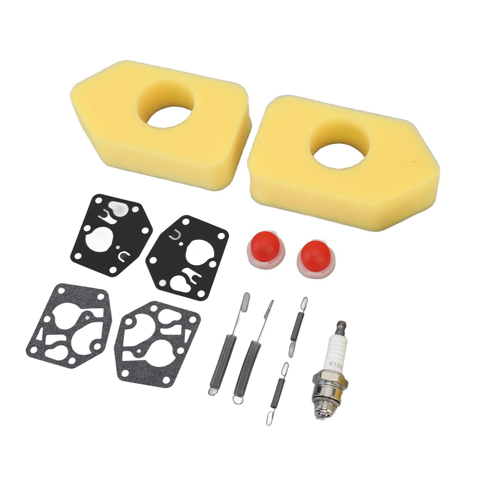 2 Packs Mower Repair Kit Air Filter Membrane Primer Bulb Spring Spark Plug for Classic Sprint 3.5‑4.5HP Q45 35 375 40 Motor - Image 2