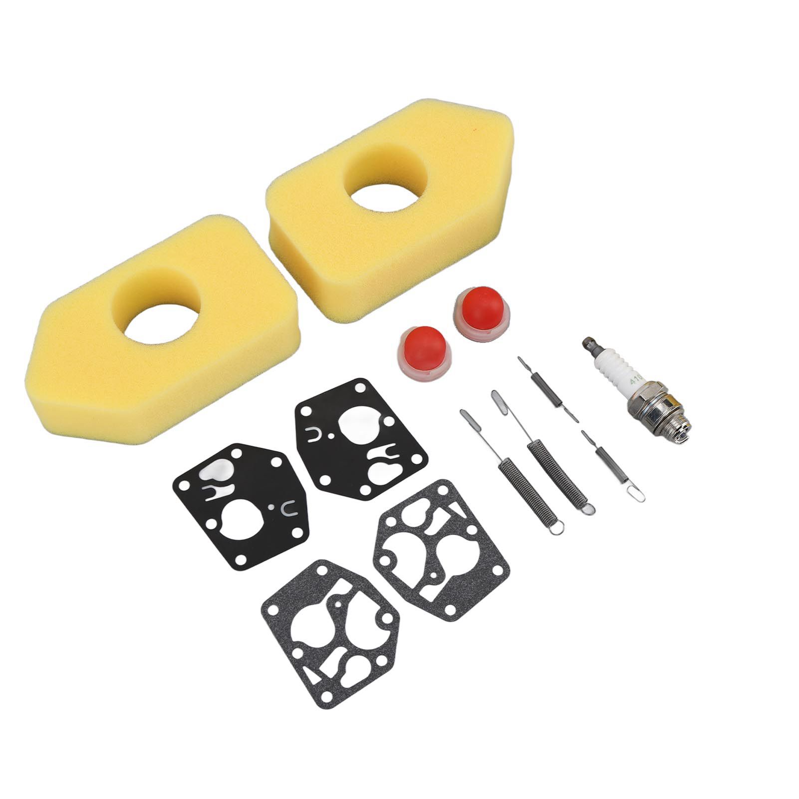 2 Packs Mower Repair Kit Air Filter Membrane Primer Bulb Spring Spark Plug for Classic Sprint 3.5‑4.5HP Q45 35 375 40 Motor - Image 5