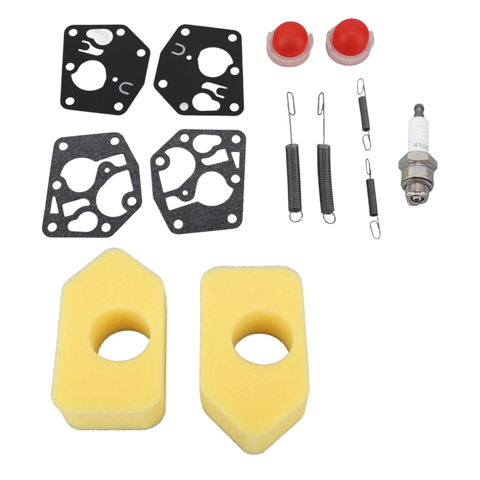 2 Packs Mower Repair Kit Air Filter Membrane Primer Bulb Spring Spark Plug for Classic Sprint 3.5‑4.5HP Q45 35 375 40 Motor - Image 6