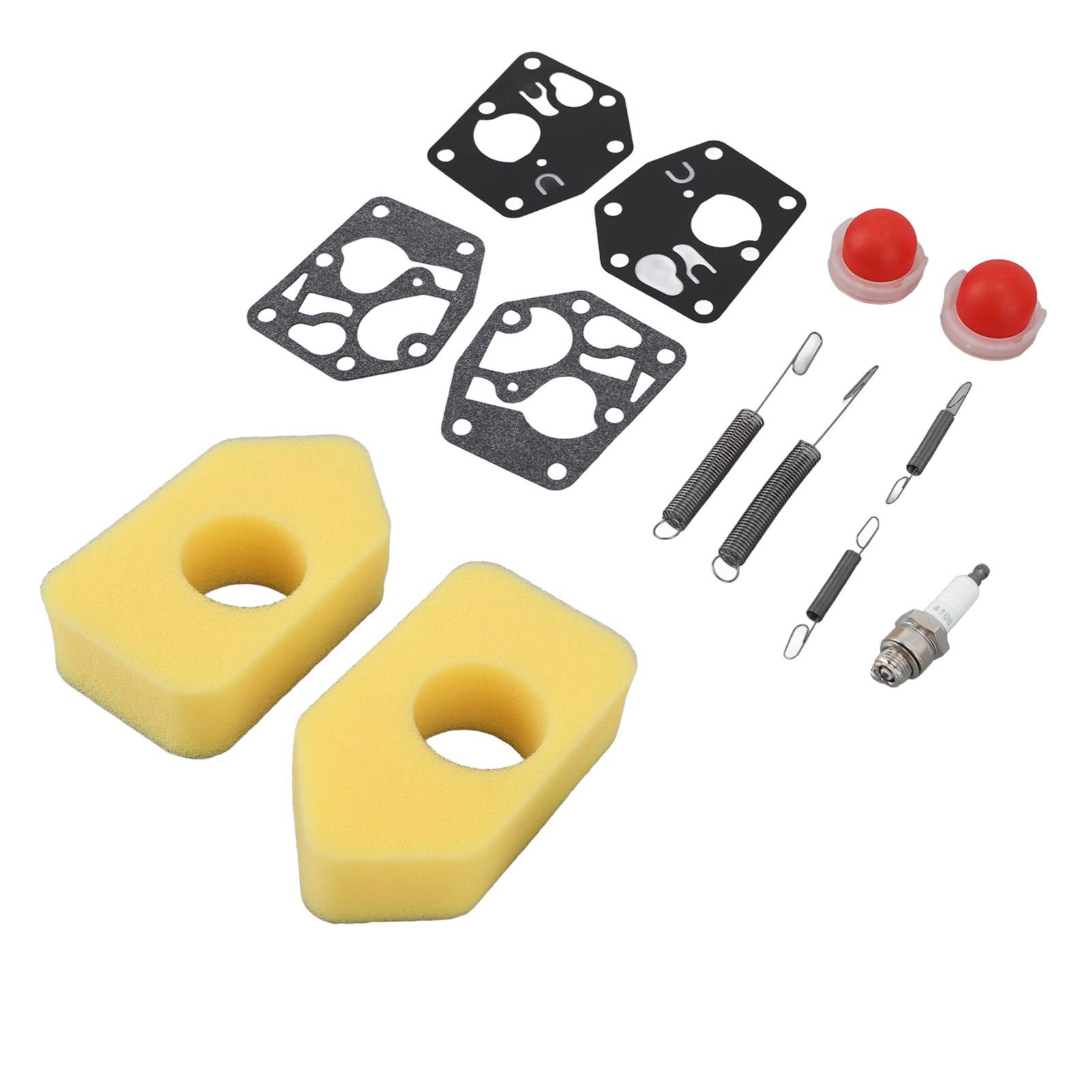 2 Packs Mower Repair Kit Air Filter Membrane Primer Bulb Spring Spark Plug for Classic Sprint 3.5‑4.5HP Q45 35 375 40 Motor - Image 7