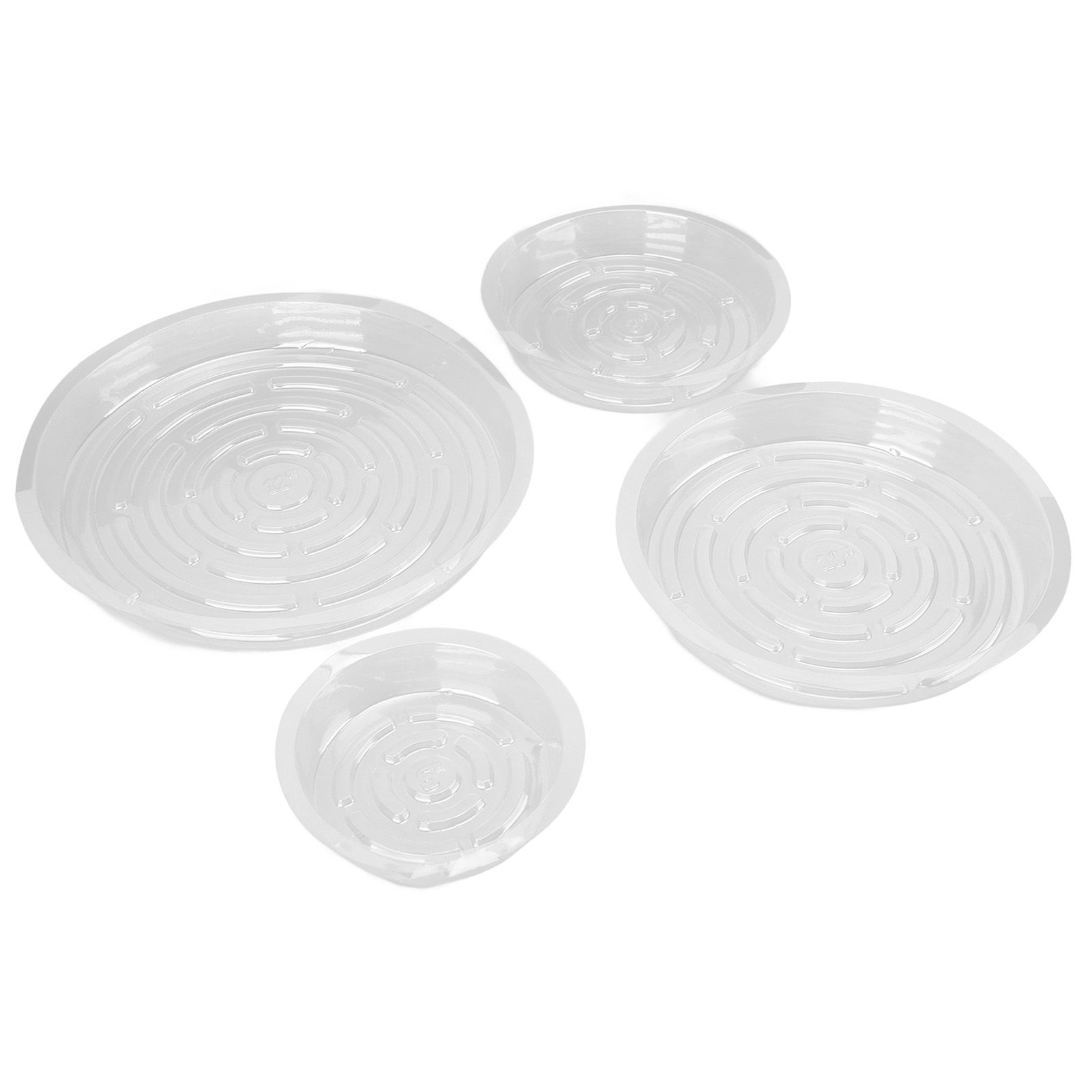 20pcs Plant Saucer Tray 6in 8in 10in 12in Heavy Duty Plastic Clear Flower Plant Pot Drip Tray for Indoor Outdoor - Image 7