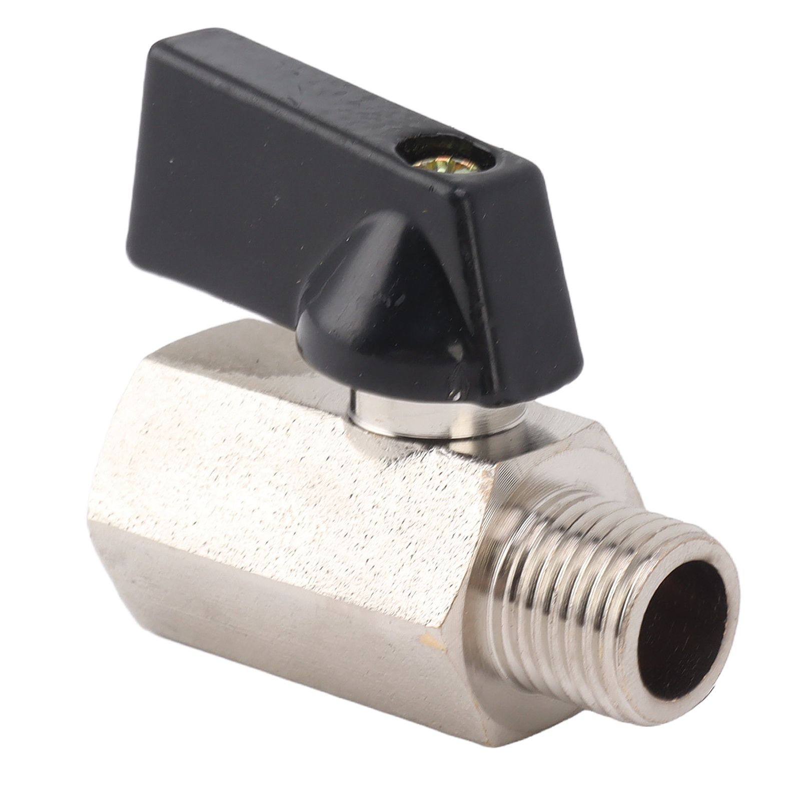 Gas Valve Ball Type Male Female Thread Thicken Brass Sandblasting for Household Tap Water 1/4 - Image 2