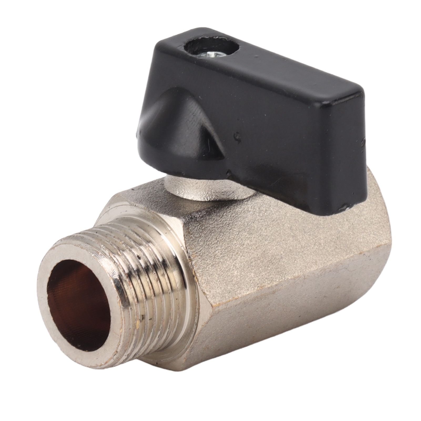 Gas Valve Ball Type Male Female Thread Thicken Brass Sandblasting for Household Tap Water 3/8 - Image 1