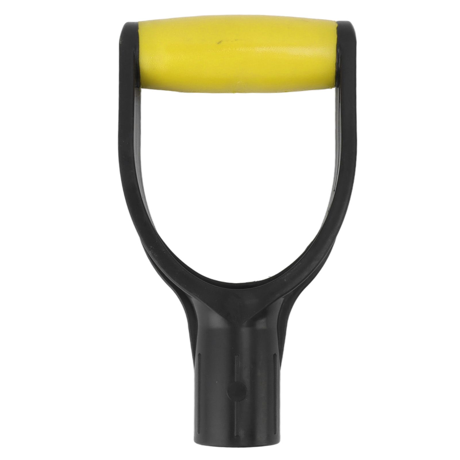 Shovel D Grip Handle 32mm Inner Diameter Silicone Grip Reinforcement Snow Shovel Handle Replacement for Digging Raking Tool Yellow Black - Image 1