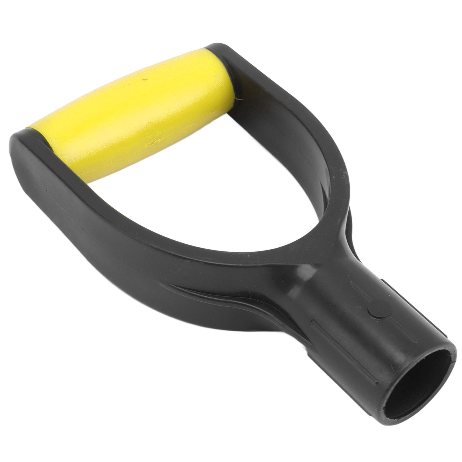 Shovel D Grip Handle 32mm Inner Diameter Silicone Grip Reinforcement Snow Shovel Handle Replacement for Digging Raking Tool Yellow Black - Image 2