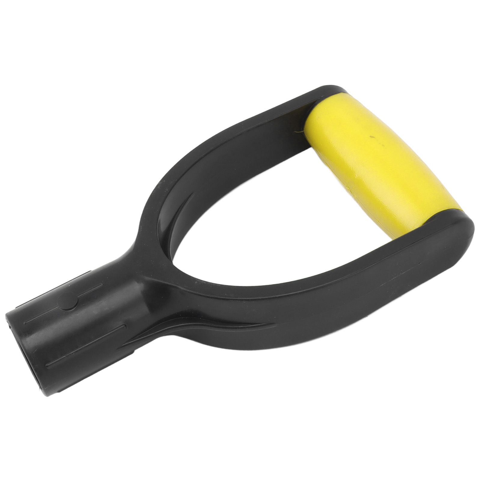 Shovel D Grip Handle 32mm Inner Diameter Silicone Grip Reinforcement Snow Shovel Handle Replacement for Digging Raking Tool Yellow Black - Image 3