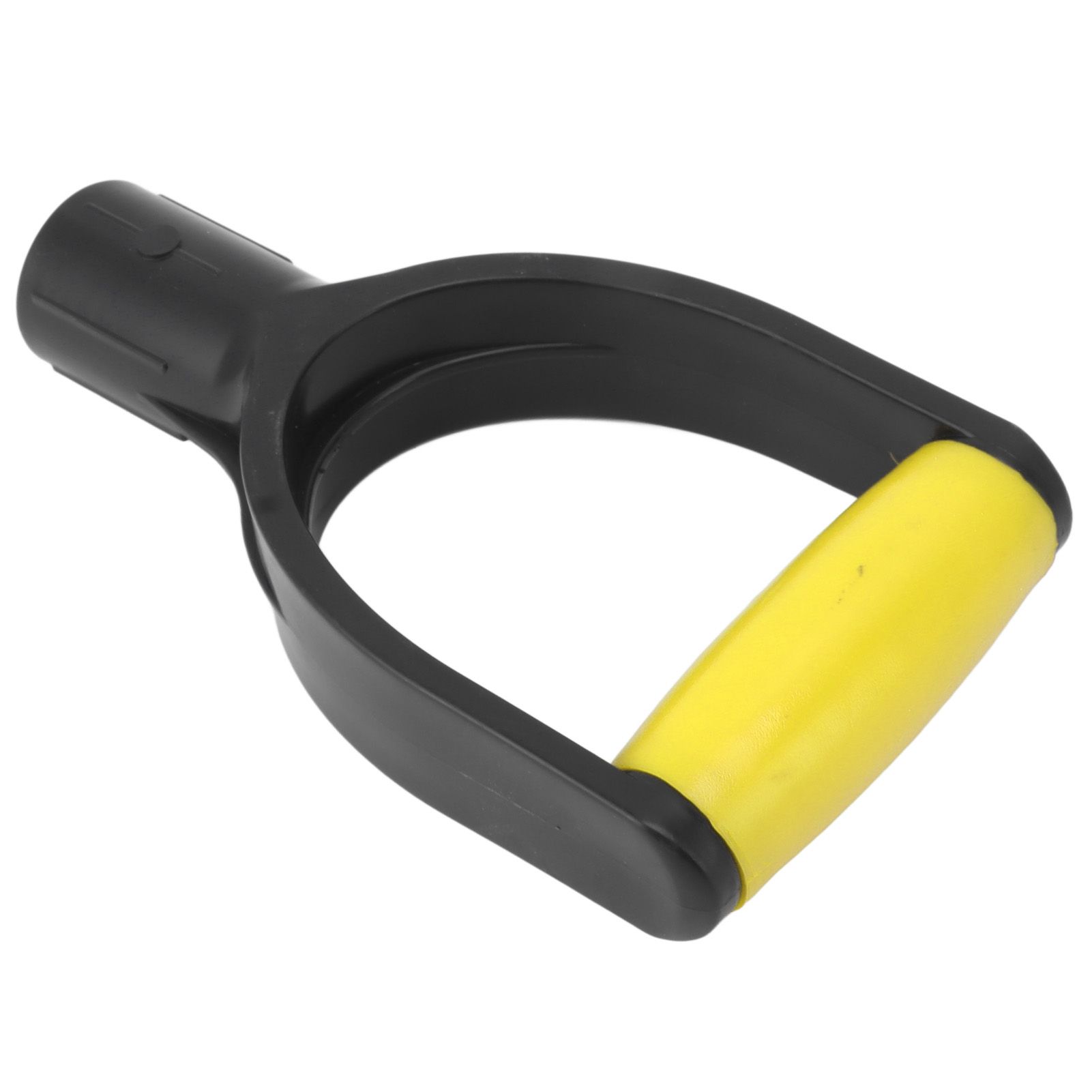 Shovel D Grip Handle 32mm Inner Diameter Silicone Grip Reinforcement Snow Shovel Handle Replacement for Digging Raking Tool Yellow Black - Image 4