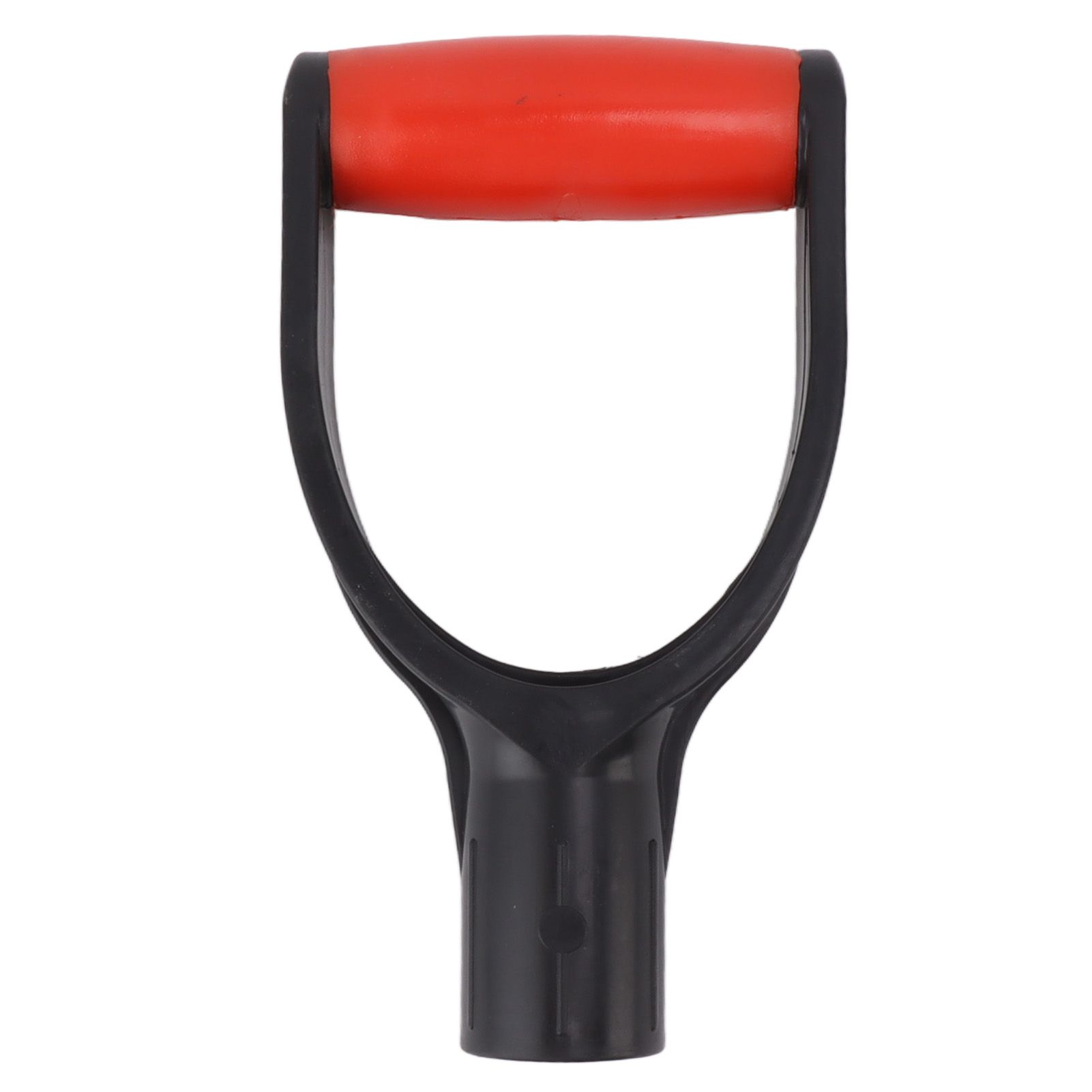 Shovel D Grip Handle 32mm Inner Diameter Silicone Grip Reinforcement Snow Shovel Handle Replacement for Digging Raking Tool Red Black - Image 1