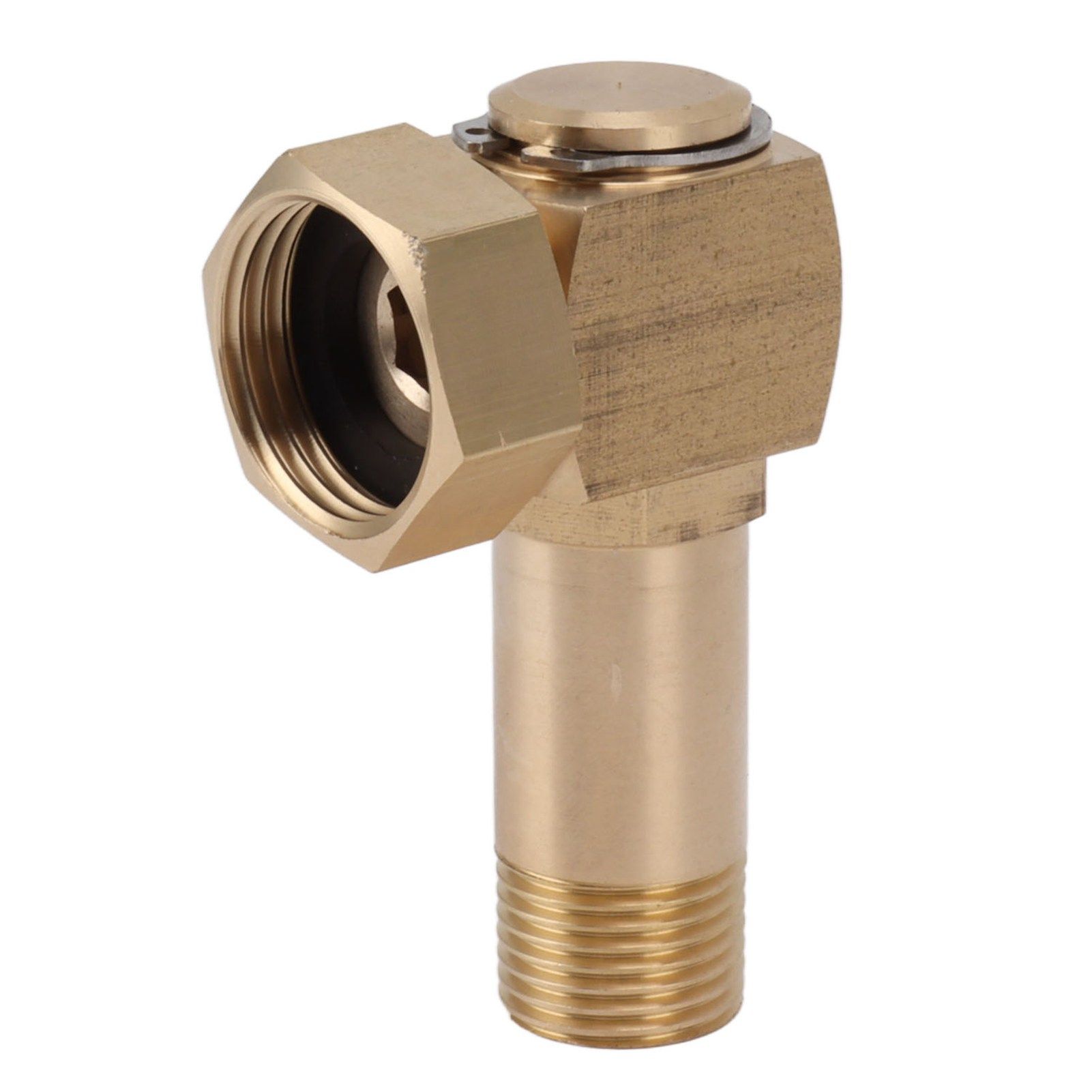 Garden Hose Adapter G1/2 High Hardness Brass Hose Elbow Connector for Replacement - Image 1