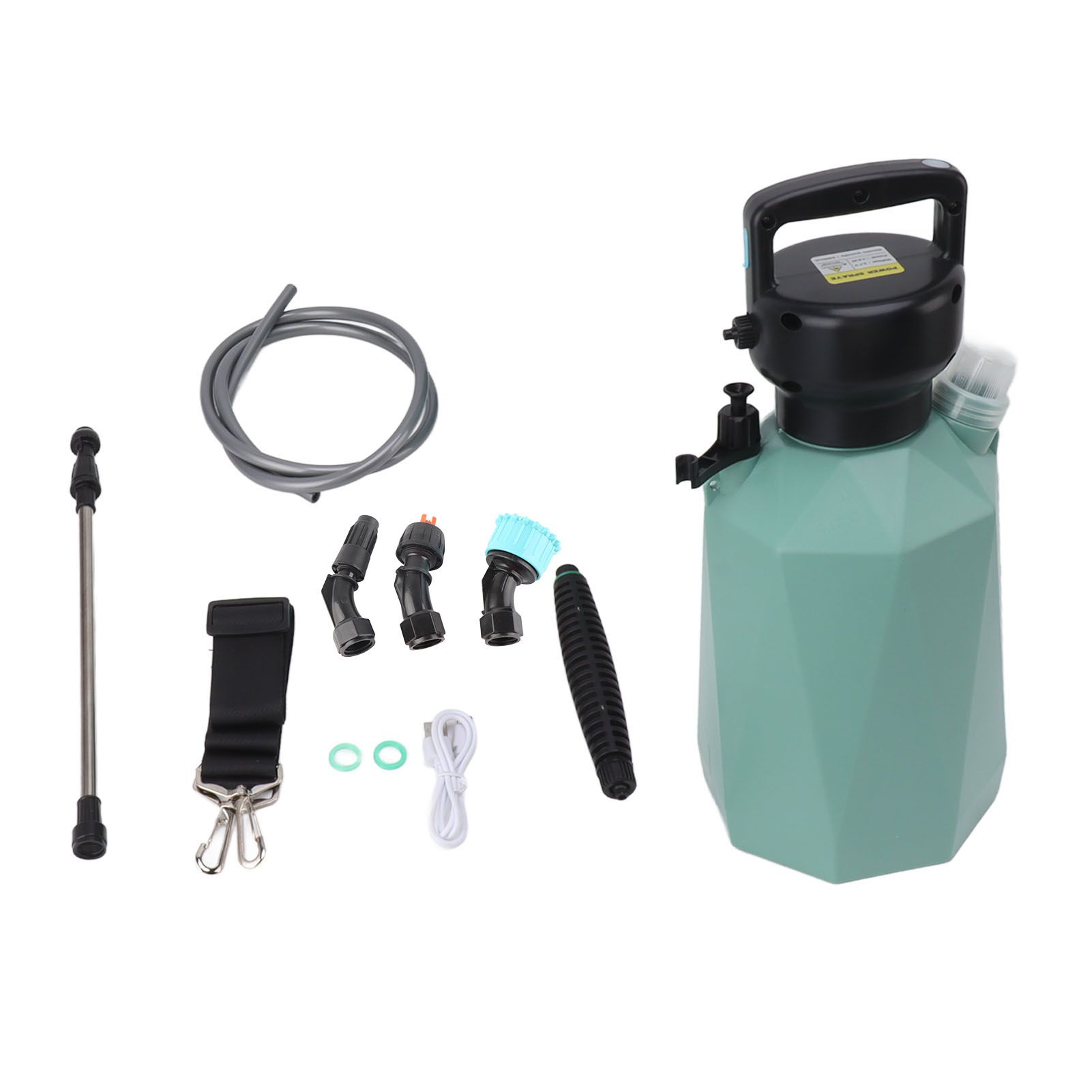 Rhombus 7.4V High Power Battery Powered Sprayer 5L Large Capacity Electric Sprayer for Garden Green - Image 1