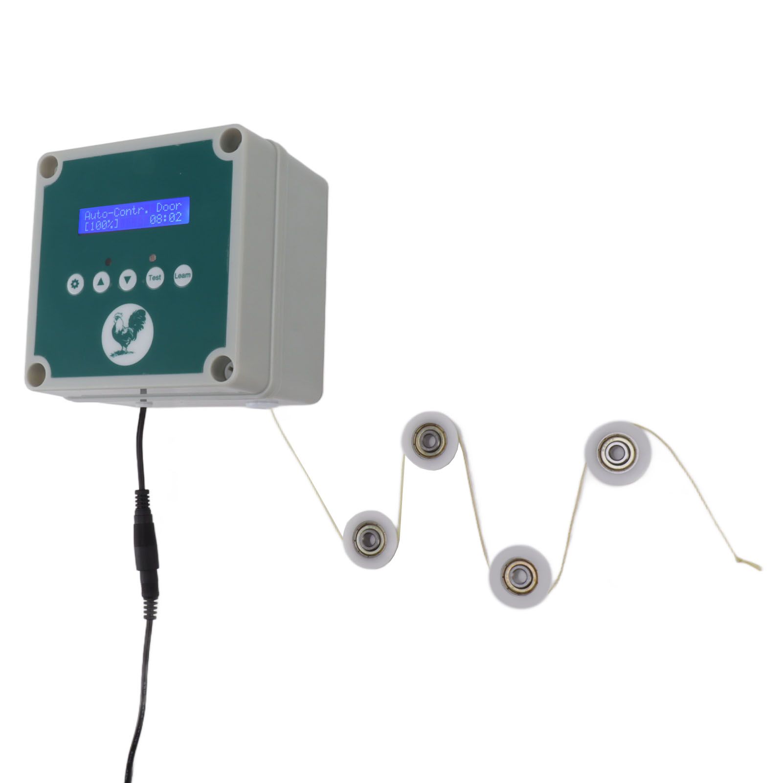 Automatic Chicken Coop Door Controller IP44 Cage Opener Remote Control Poultry House Door Actuator Motor Kit with Timer Light Sensor 100 to 240V AU Plug - Image 8