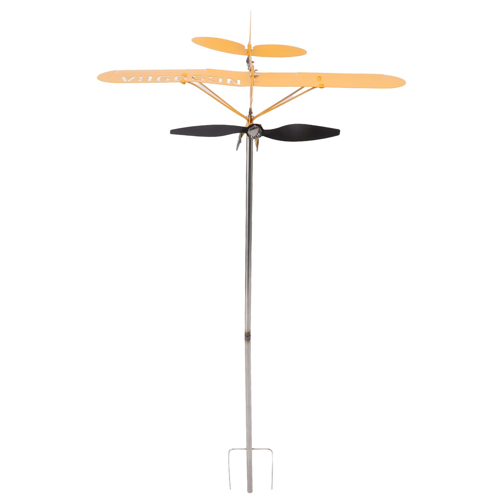 Piper J3 Cub Airplane Weathervane 3D Metal Airplane Weather Vane Outdoor Roof Wind Direction Indicator Garden Decor Large - Image 2