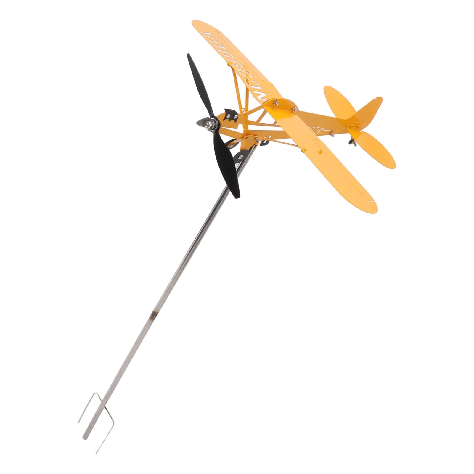 Piper J3 Cub Airplane Weathervane 3D Metal Airplane Weather Vane Outdoor Roof Wind Direction Indicator Garden Decor Large - Image 4