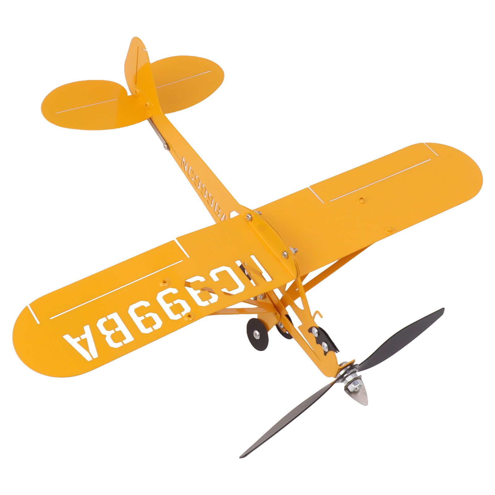 Piper J3 Cub Airplane Weathervane 3D Metal Airplane Weather Vane Outdoor Roof Wind Direction Indicator Garden Decor Large - Image 5