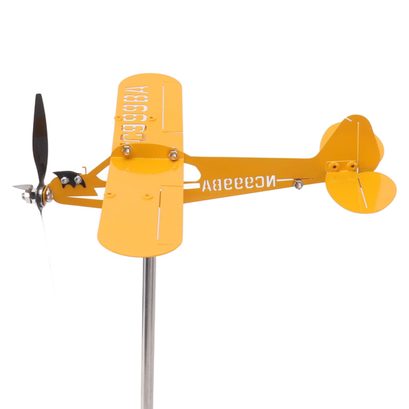 Piper J3 Cub Airplane Weathervane 3D Metal Airplane Weather Vane Outdoor Roof Wind Direction Indicator Garden Decor Large - Image 6