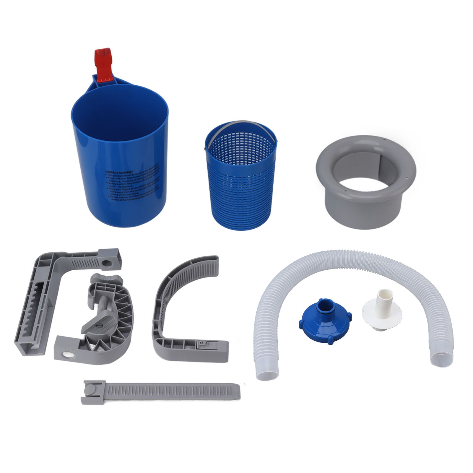 Above Ground Pool Surface Skimmer Blue Wall Mount Pool Surface Automatic Skimmer for Pool Cleaning - Image 1