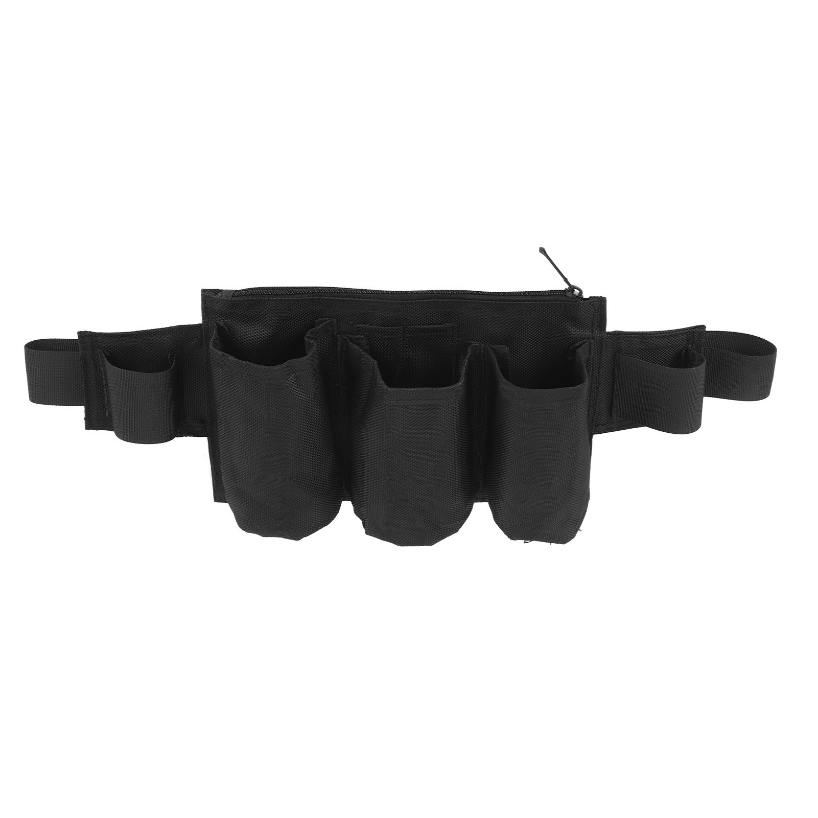 Garden Tool Belt 6 Pockets 2 Straps Waterproof Oxford Fabric Adjustable Gardening Tool Pouch for Family Camping Outdoor Black - Image 2