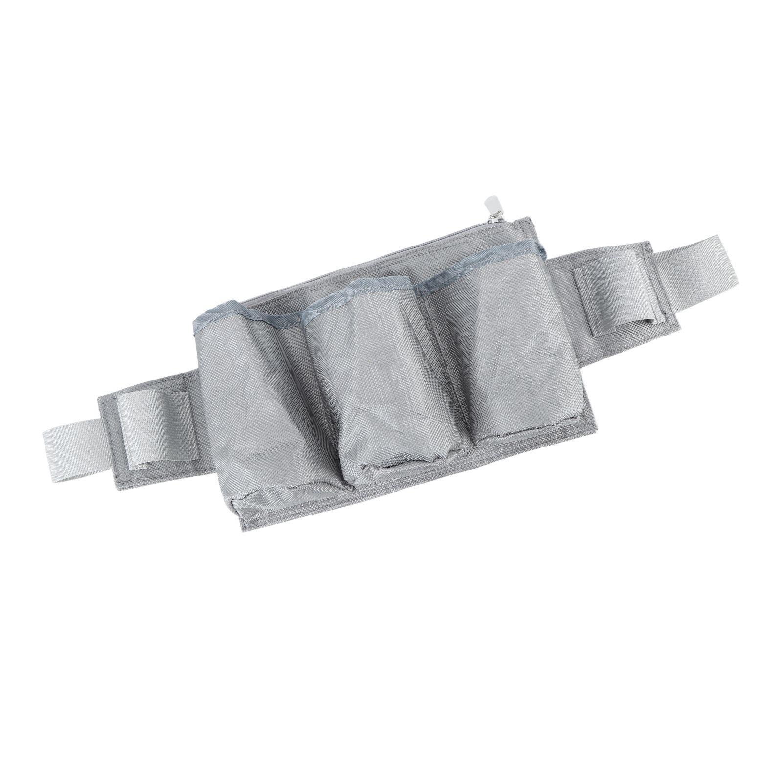 Garden Tool Belt 6 Pockets 2 Straps Waterproof Oxford Fabric Adjustable Gardening Tool Pouch for Family Camping Outdoor Gray - Image 6