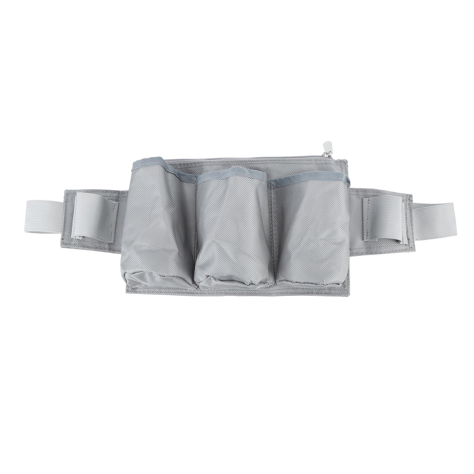 Garden Tool Belt 6 Pockets 2 Straps Waterproof Oxford Fabric Adjustable Gardening Tool Pouch for Family Camping Outdoor Gray - Image 7
